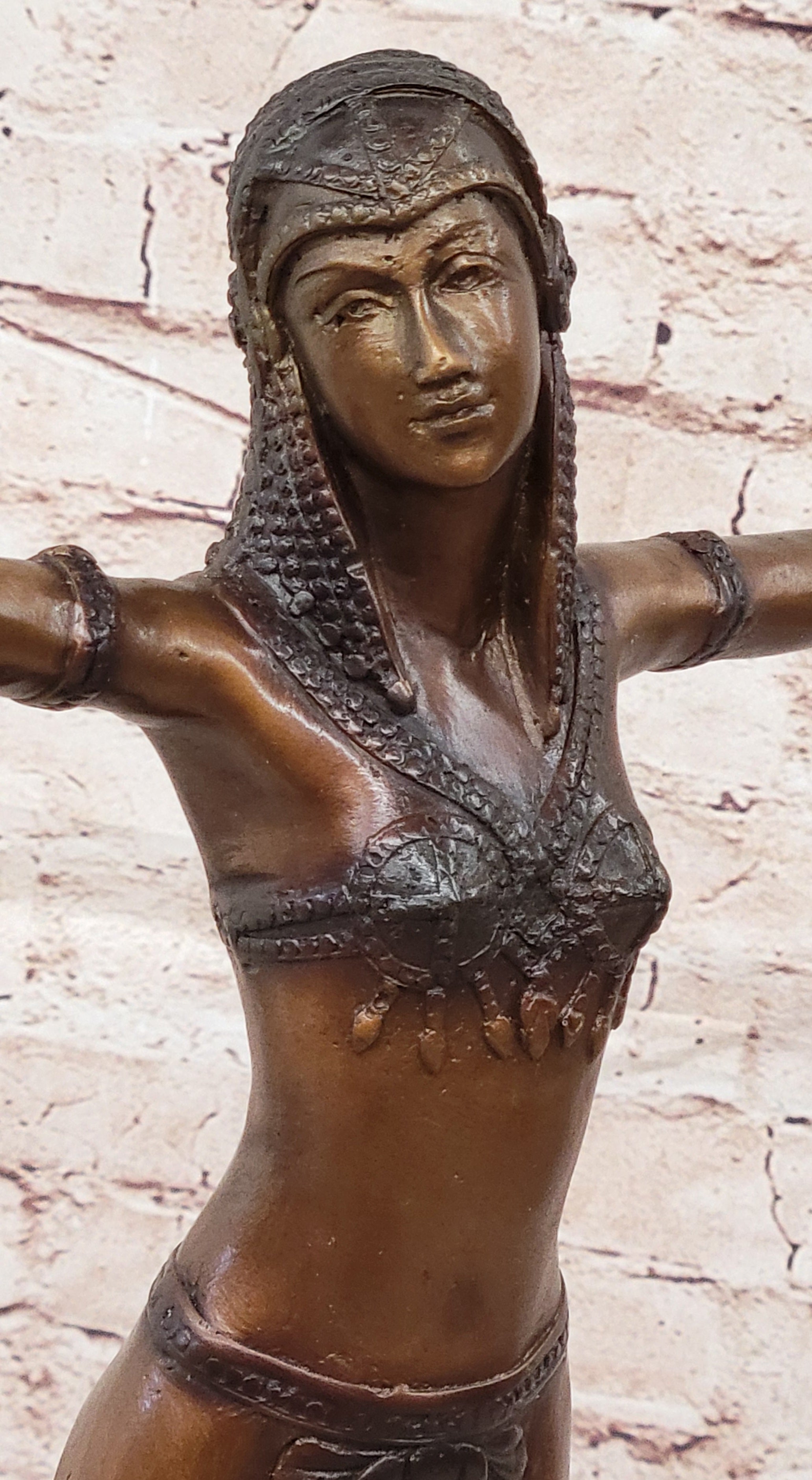 Genuine Bronze Art Deco Dancer Statue Sculpture by Chiparus Collector Figurine