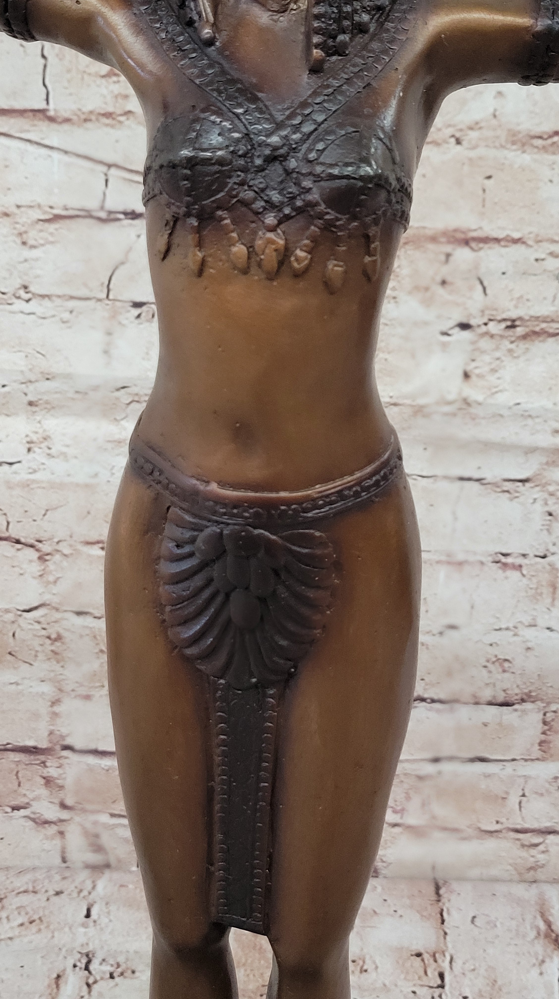 Genuine Bronze Art Deco Dancer Statue Sculpture by Chiparus Collector Figurine