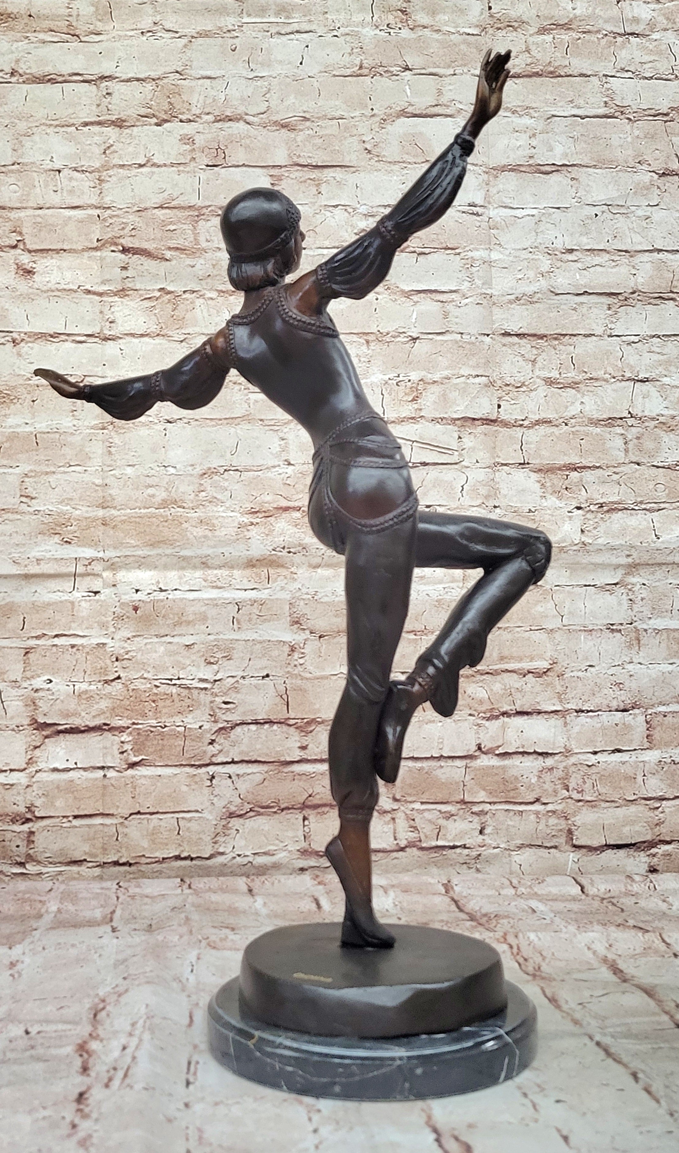 Hot Cast Egyptian Dancer by Romanian Artist Chiparus Bronze Sculpture Statue Sale