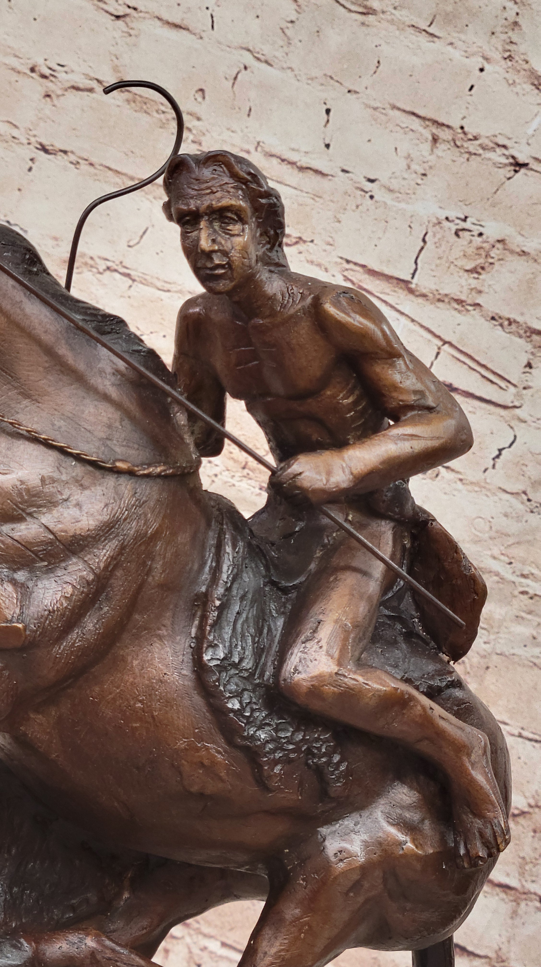 Frederic Remington CHEYENNE Indian Horse Large Bronze Statue Sculpture Figurine