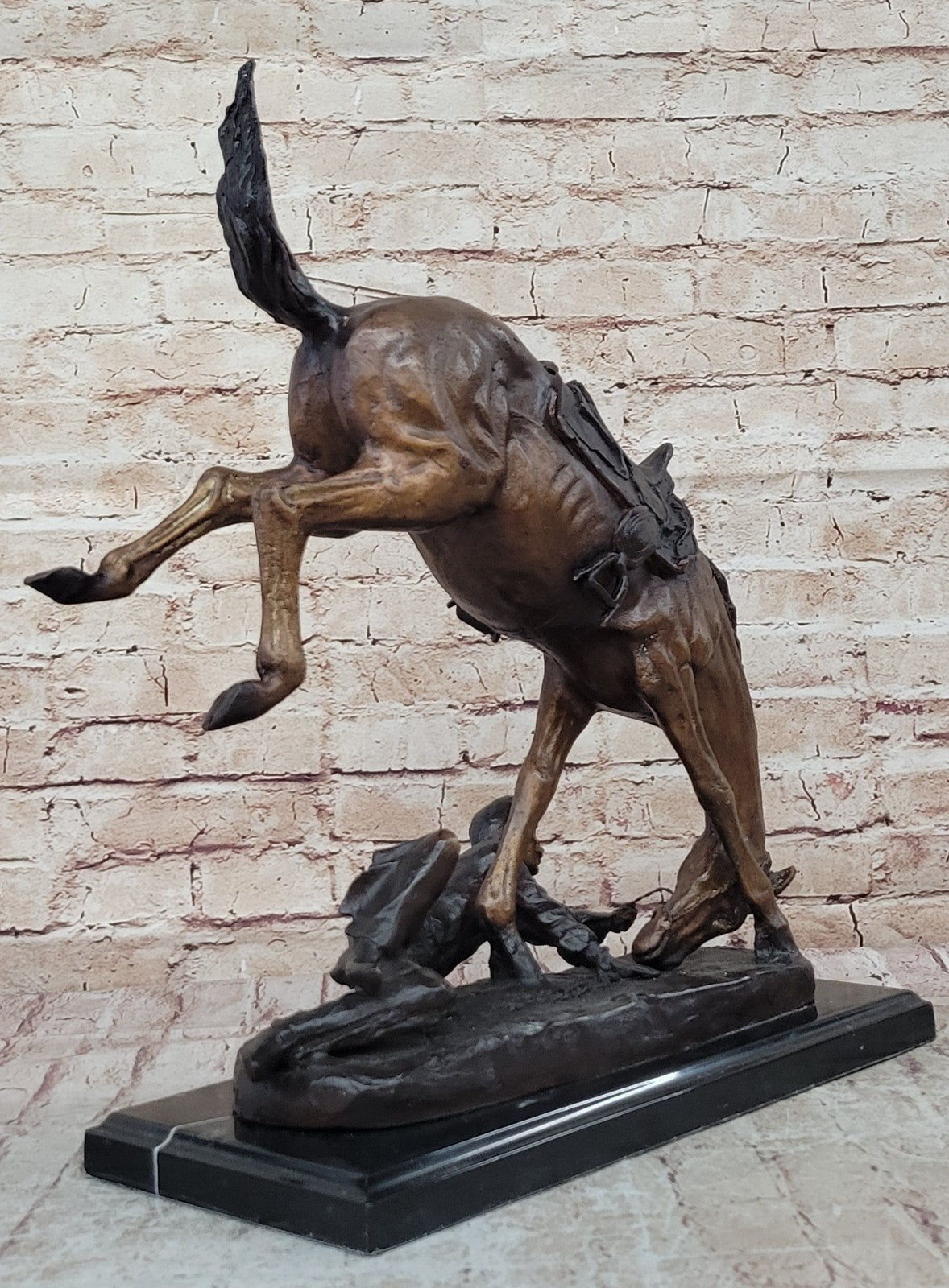 Handcrafted bronze sculpture SALE Decor Art Remington Frederic By Pony Wicked