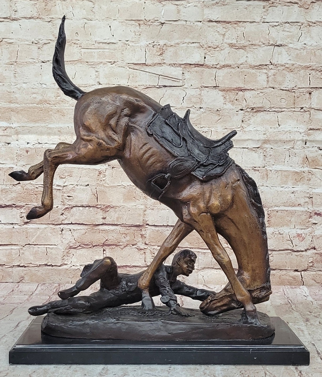 Handcrafted bronze sculpture SALE Decor Art Remington Frederic By Pony Wicked