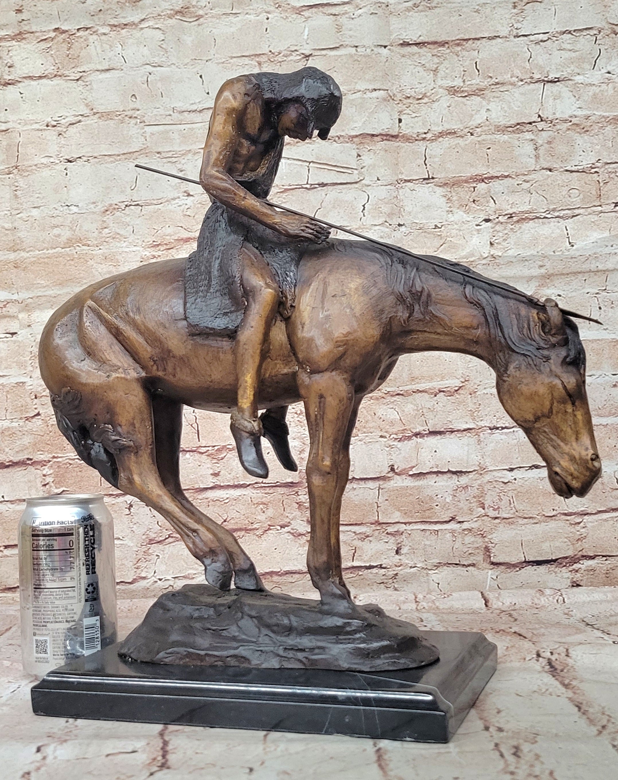 Western Old West Indian Rider Museum Quality Classic Artwork Home Office Decorat