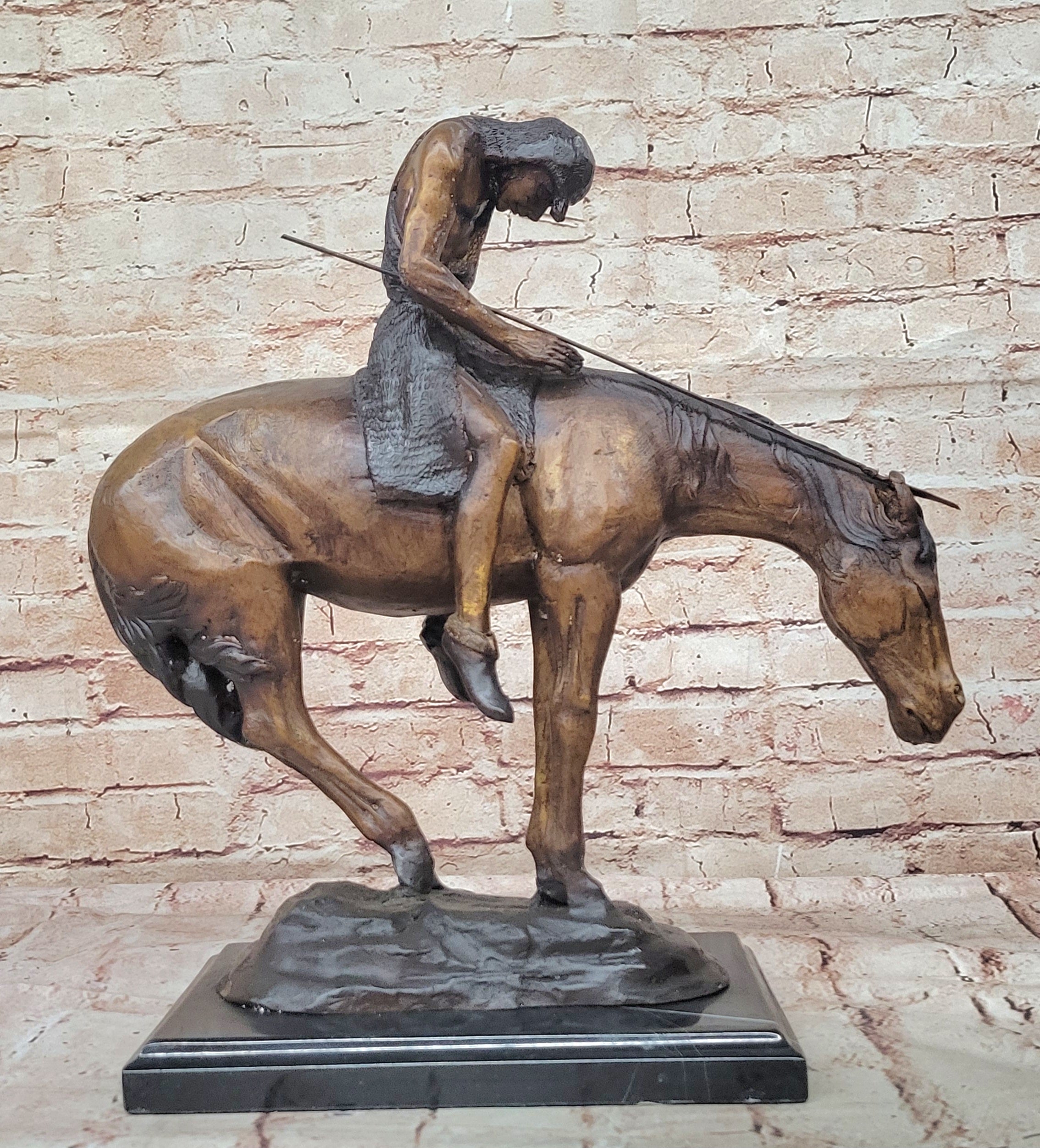 Western Old West Indian Rider Museum Quality Classic Artwork Home Office Decorat