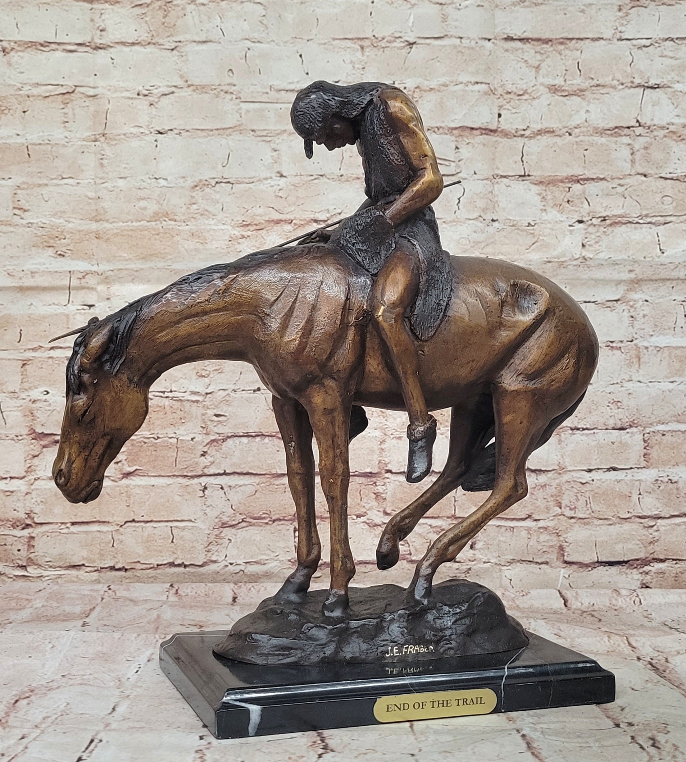 Western Old West Indian Rider Museum Quality Classic Artwork Home Office Decorat