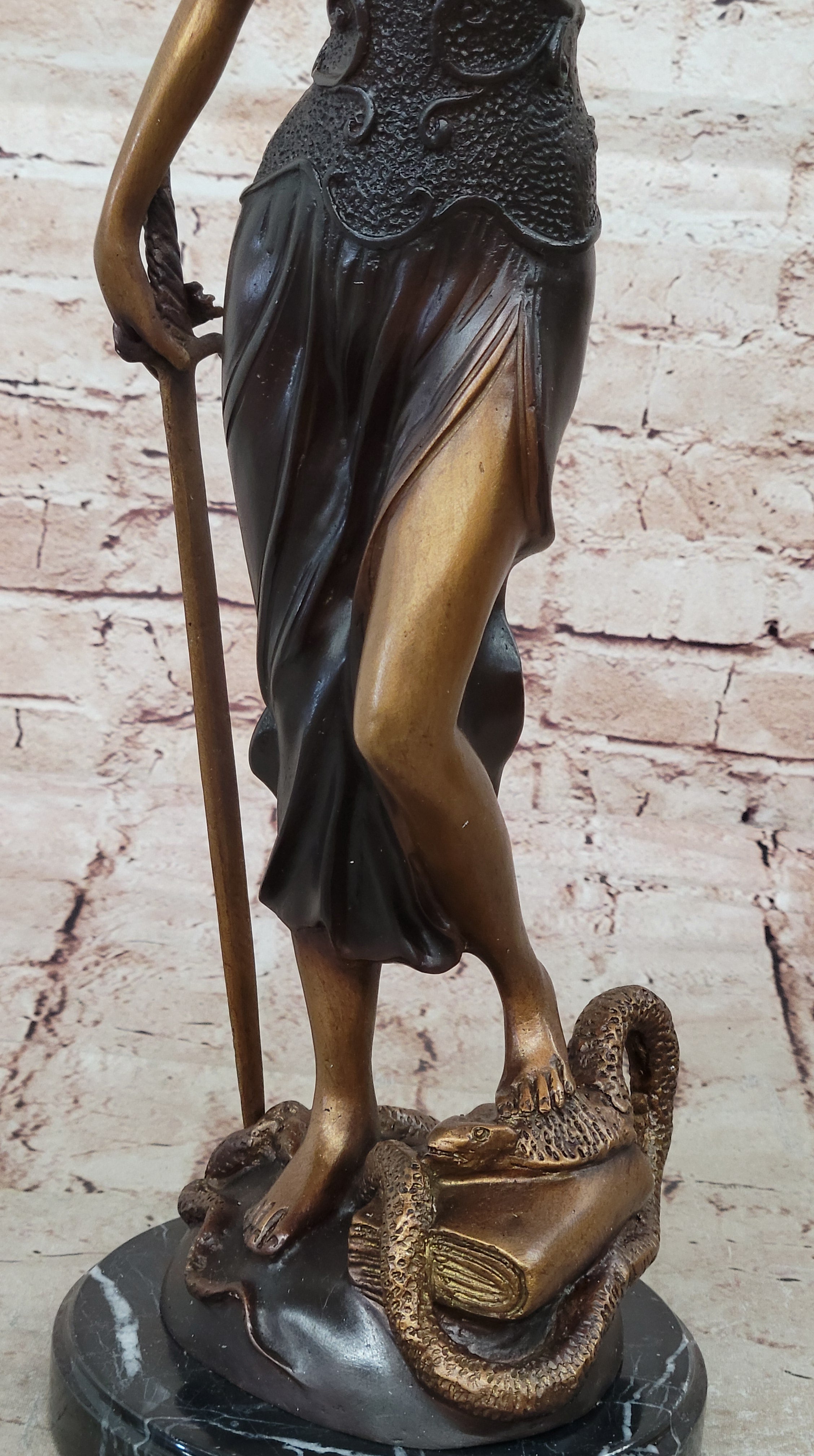 Hand Made Massive Blind Justice Law Office Decoration Bronze Sculpture Figure
