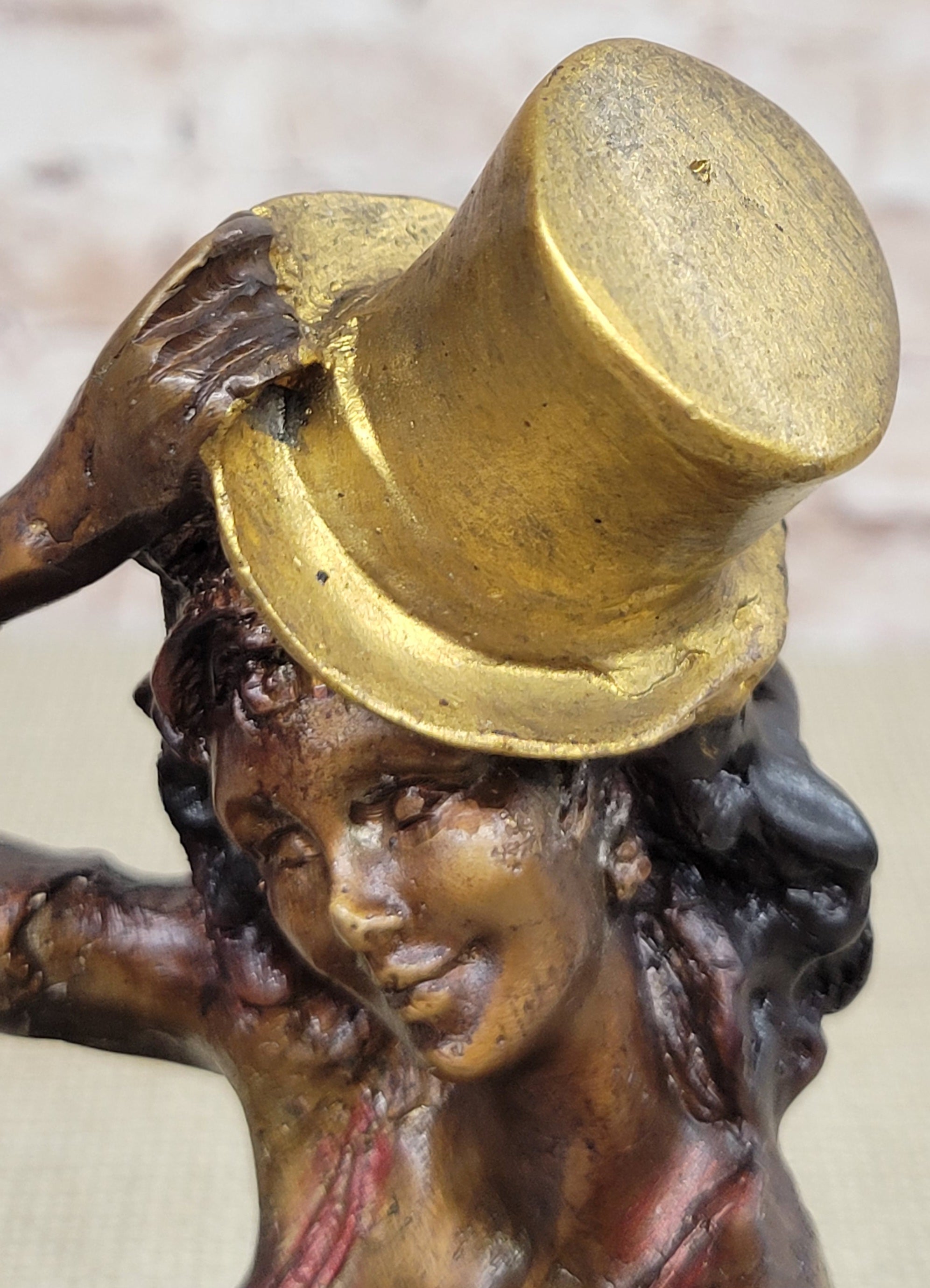SIGNED COLLETT ART DECO JAZZ DANCER BRONZE STATUE HOT CAST HOME OFFICE FIGURINE