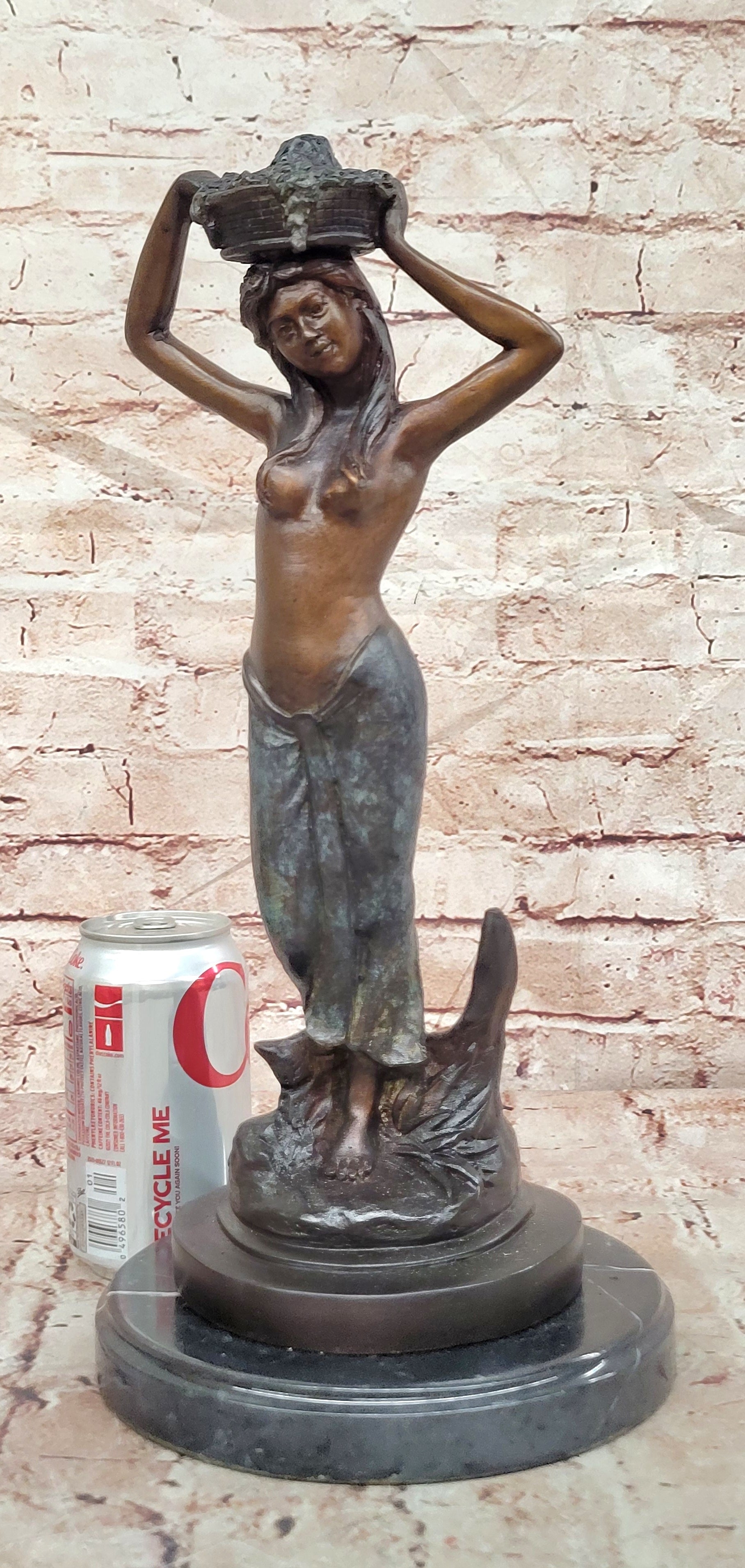 Collette Bronze Woman Figurine Limited Edition Art Deco Sculpture Home Decor Statue