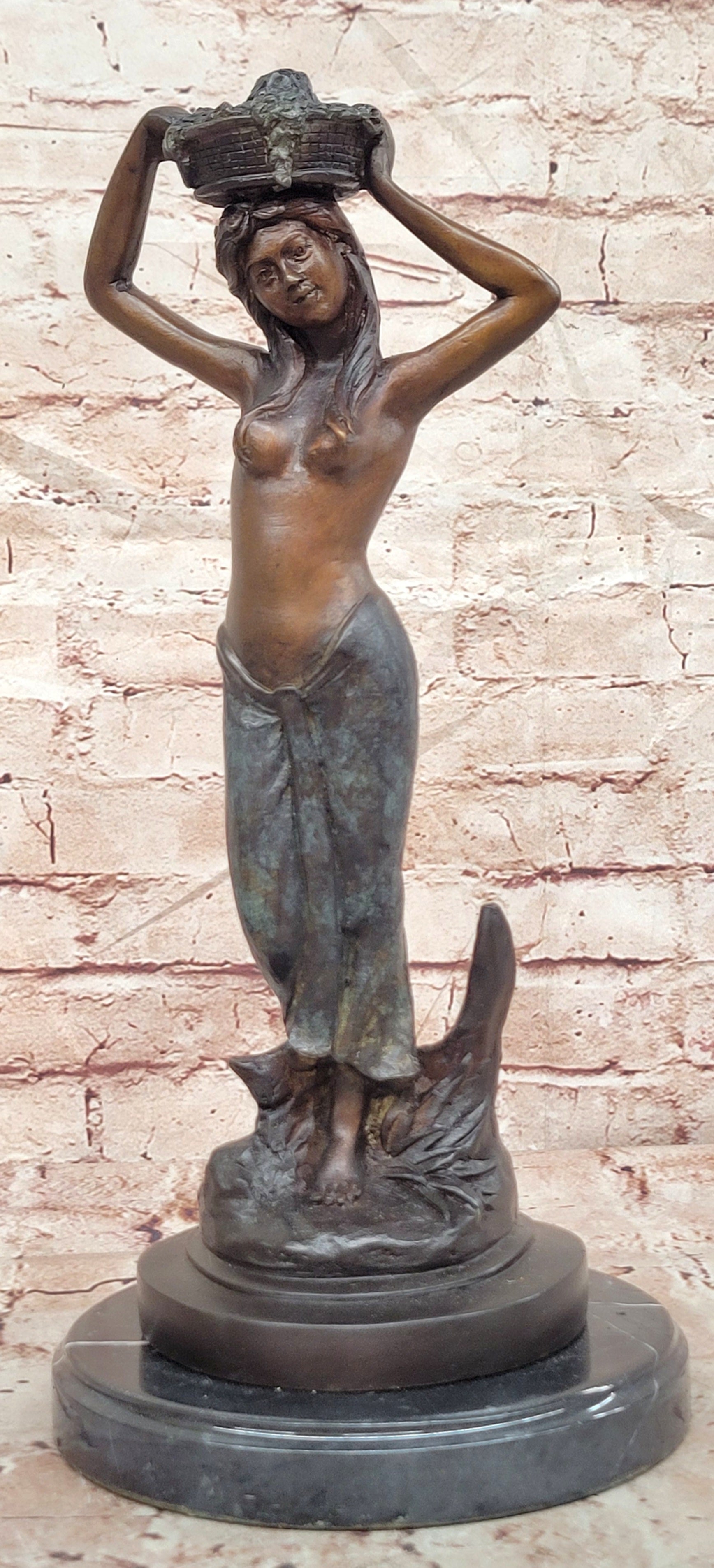 Collette Bronze Woman Figurine Limited Edition Art Deco Sculpture Home Decor Statue