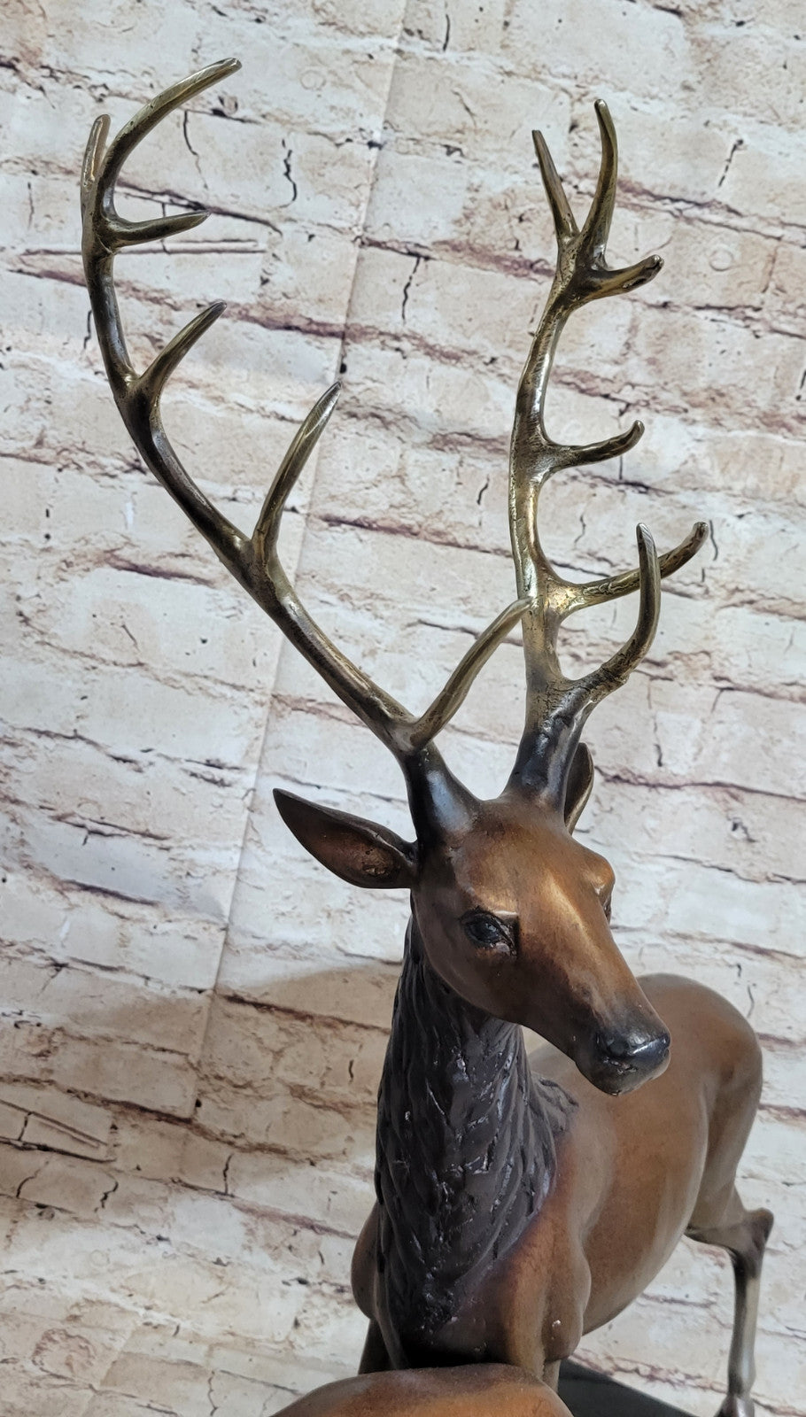 Marius Limited Edition Bronze Sculpture: Deer Family Decor Figurine Figure