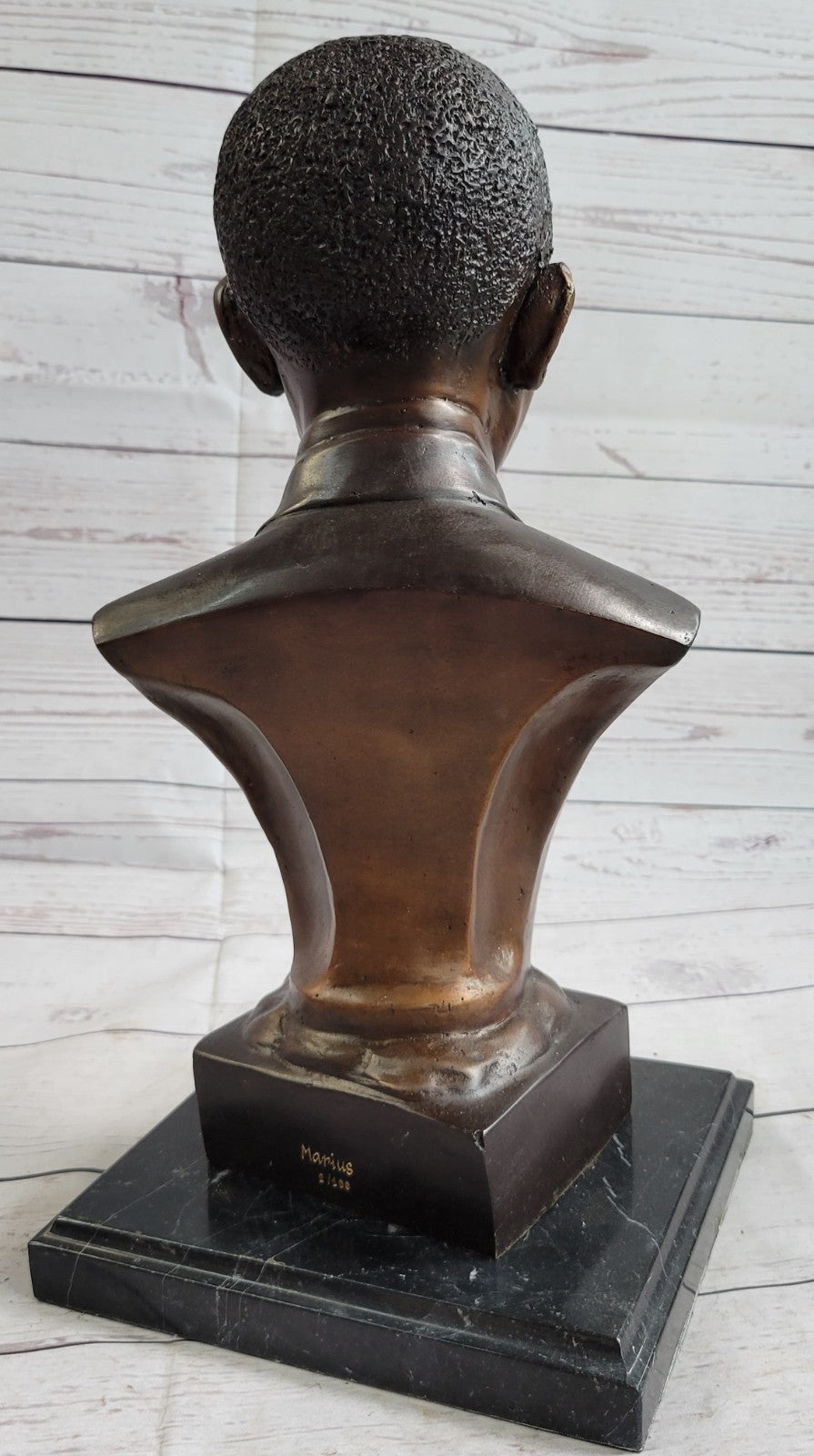 Signed Sealed Numbered Marius  , Barack Obama Bronze Sculpture 2017 Artwork