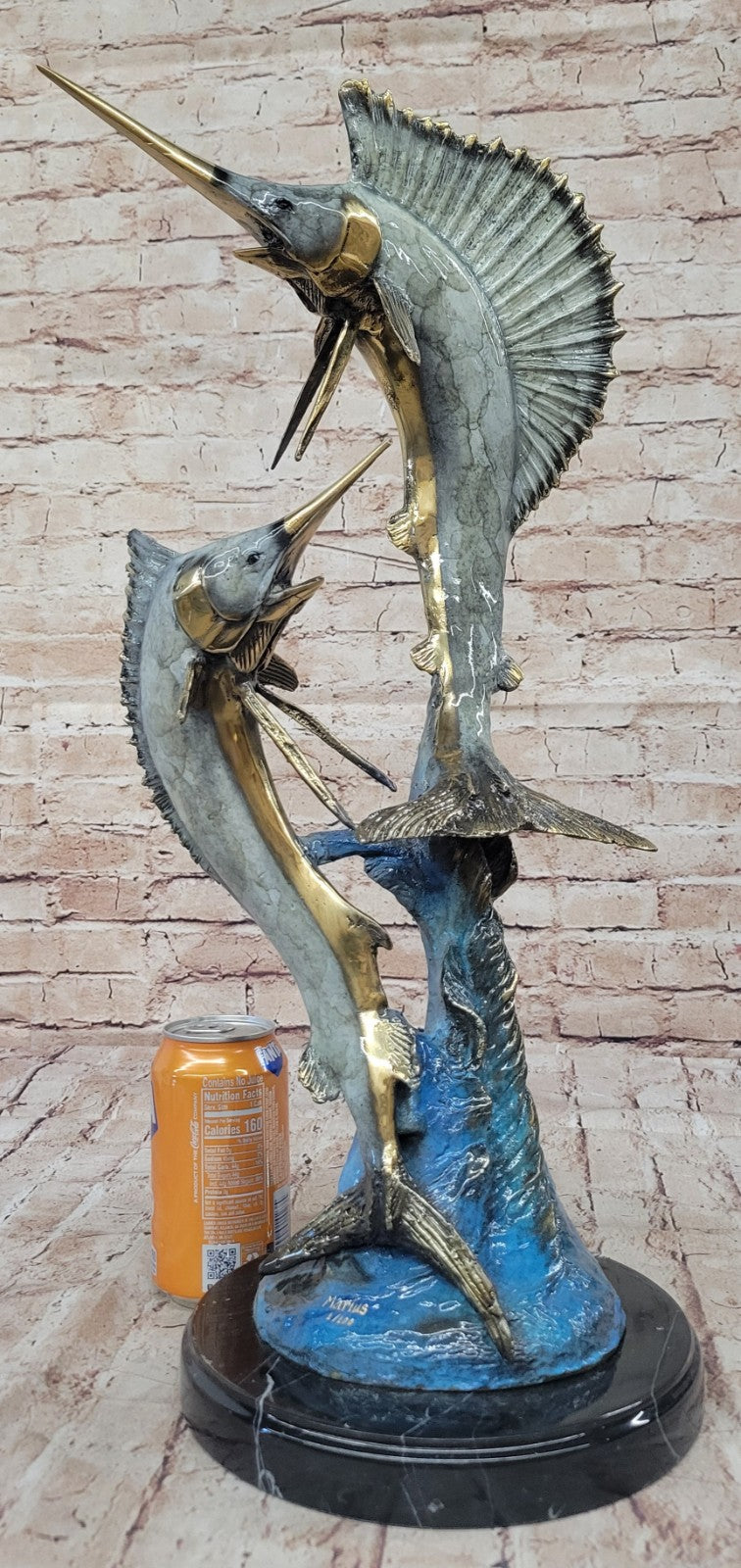 Merlin Sailfish Swordfish Bronze Sculpture: Limited Edition Home Decor Sale
