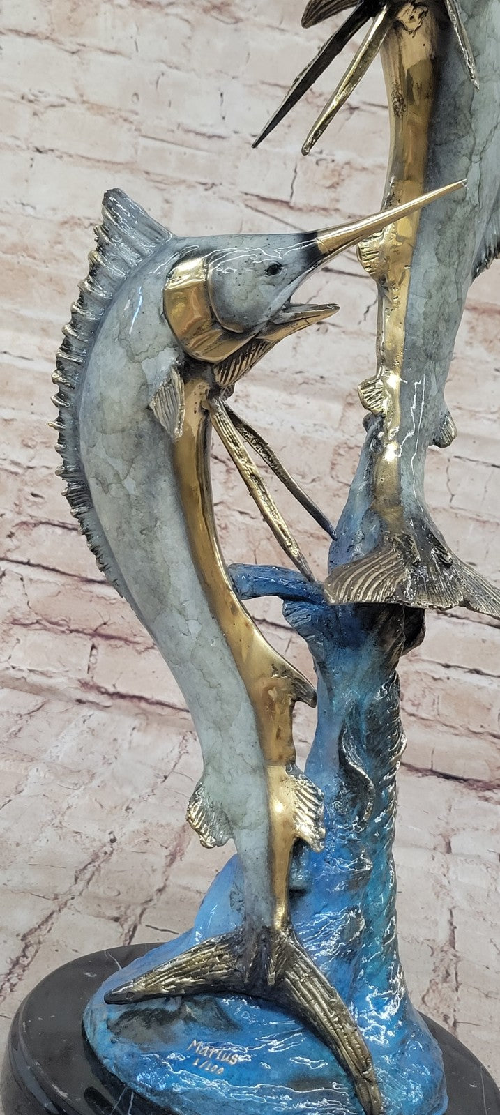Merlin Sailfish Swordfish Bronze Sculpture: Limited Edition Home Decor Sale