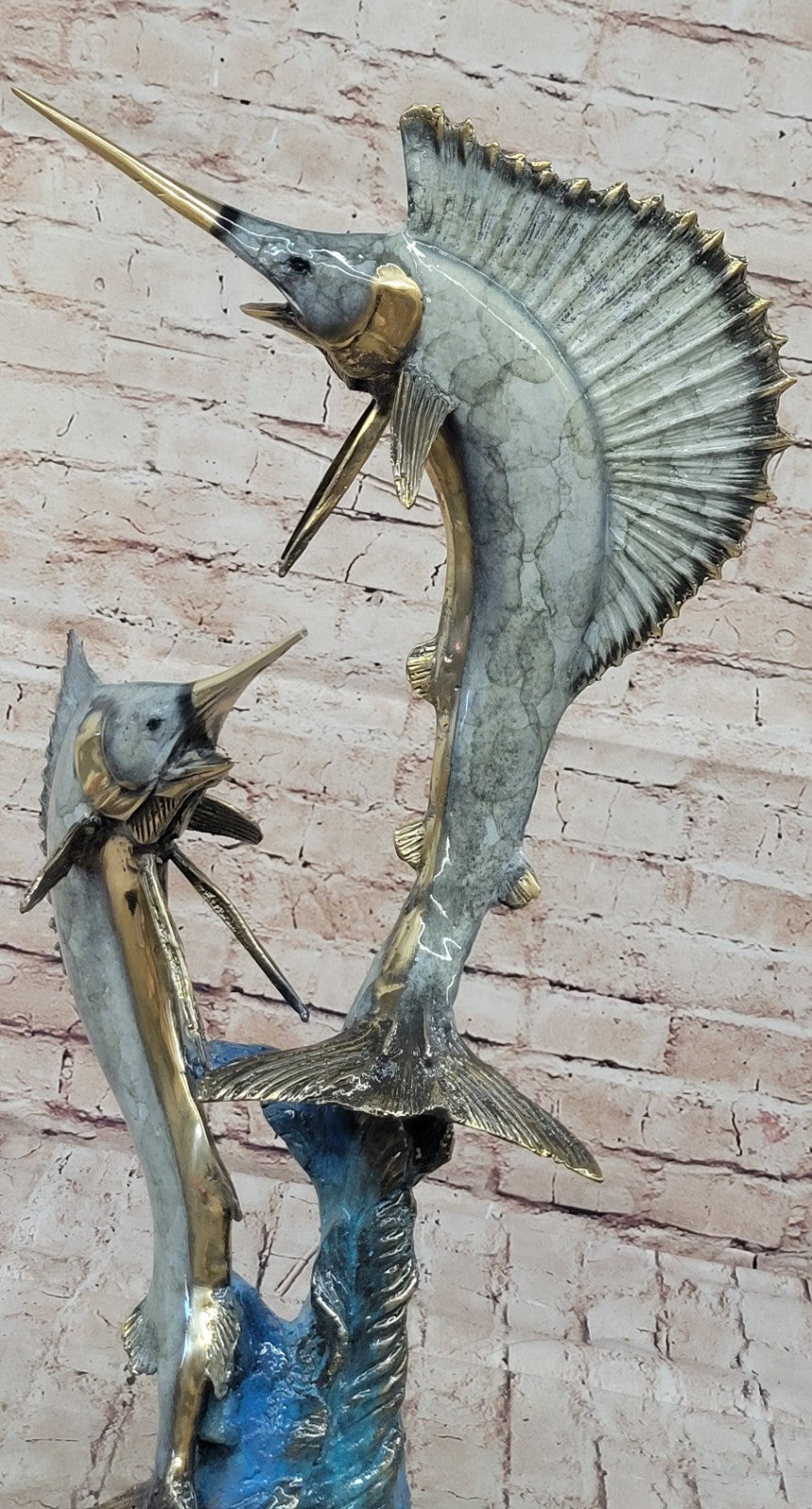 Merlin Sailfish Swordfish Bronze Sculpture: Limited Edition Home Decor Sale
