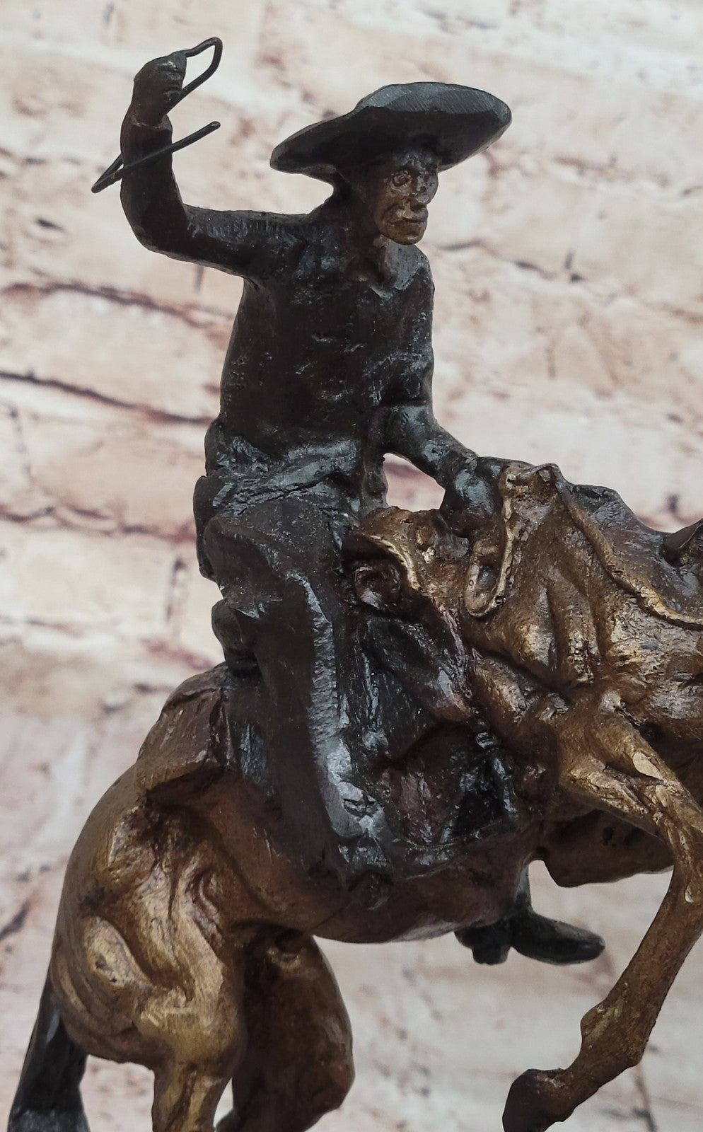 Bronco Buster by Remington Bronze Sculpture Art Deco Hot Cast Figurine Figure
