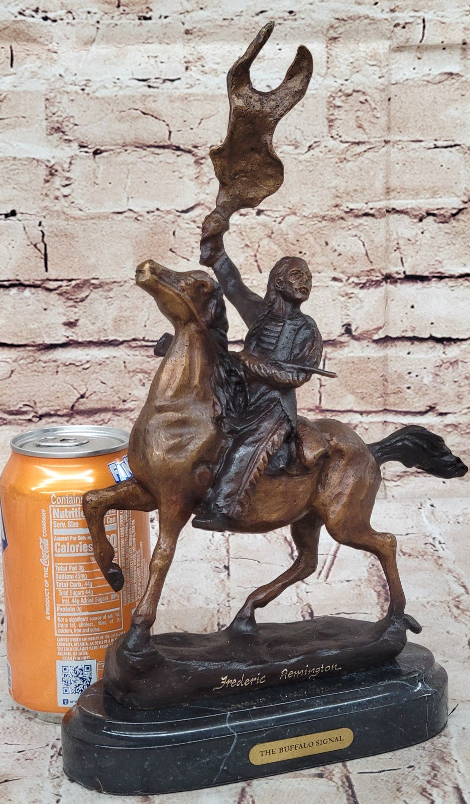 Handcrafted bronze sculpture SALE Indian American Native Remington`S Frederic