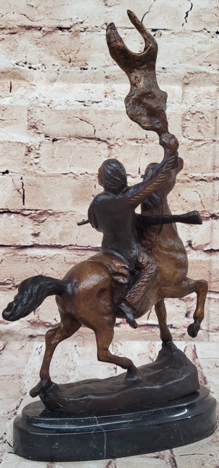 Handcrafted bronze sculpture SALE Indian American Native Remington`S Frederic