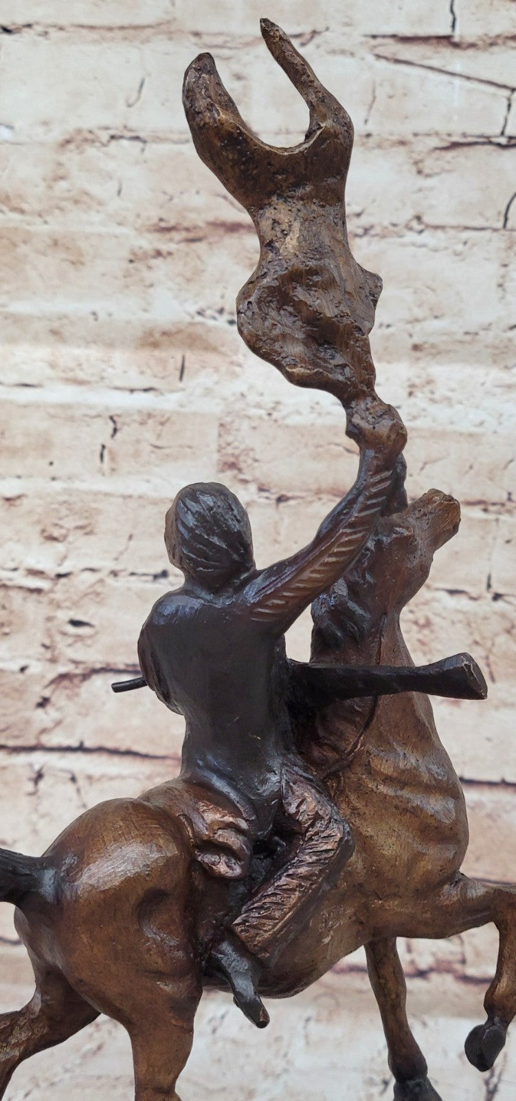 Handcrafted bronze sculpture SALE Indian American Native Remington`S Frederic