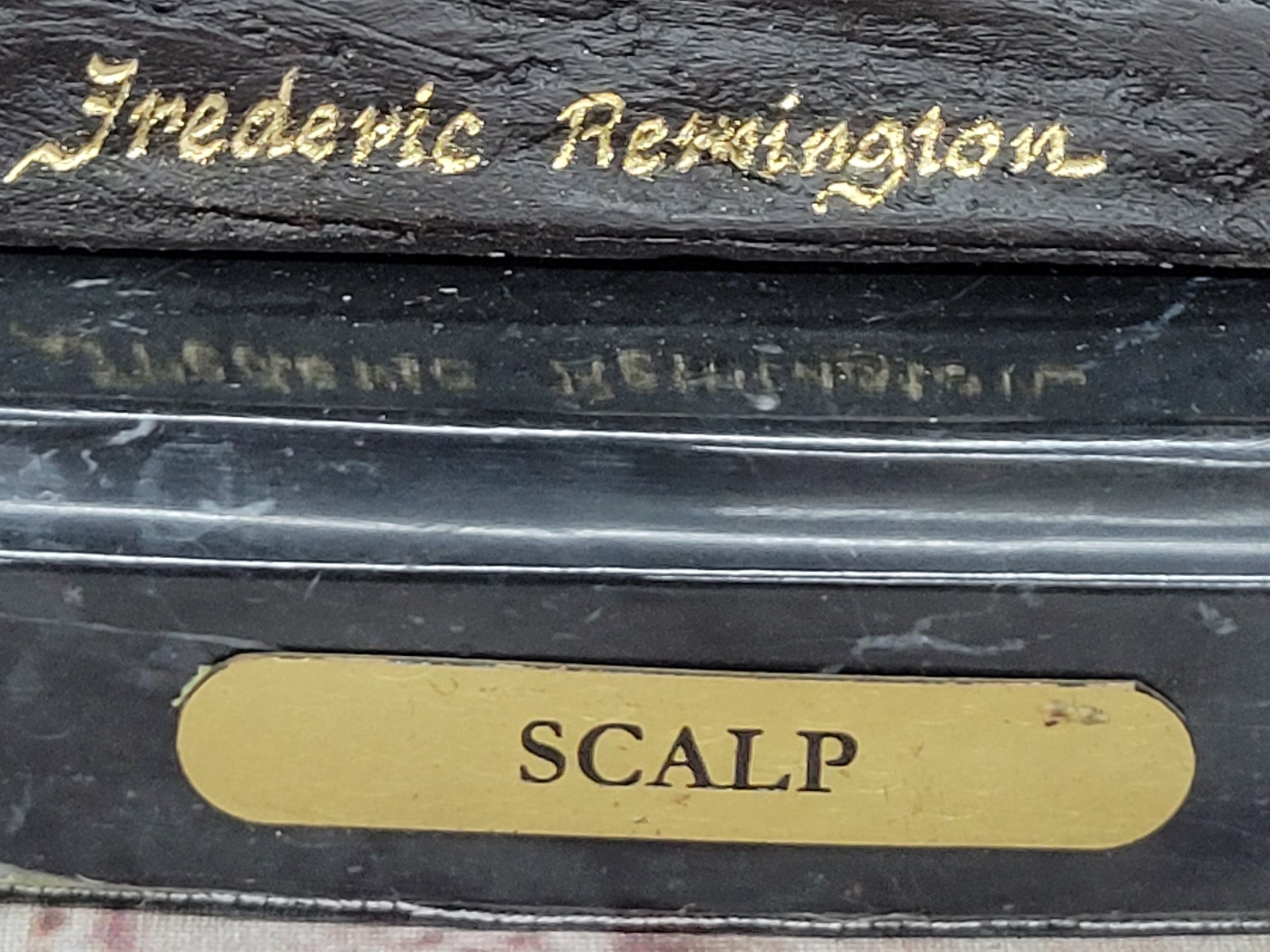 Handcrafted bronze sculpture SALE Base~ Marble On Scalp~ Remington~The Federick