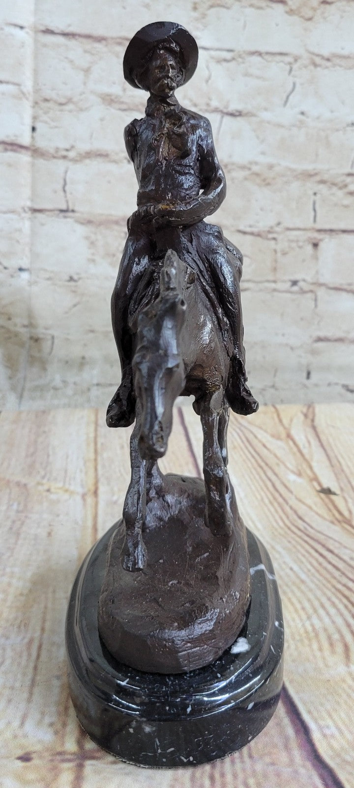 Handcrafted bronze sculpture SALE Signa Horse Cowboy Arizona Remington Frederick