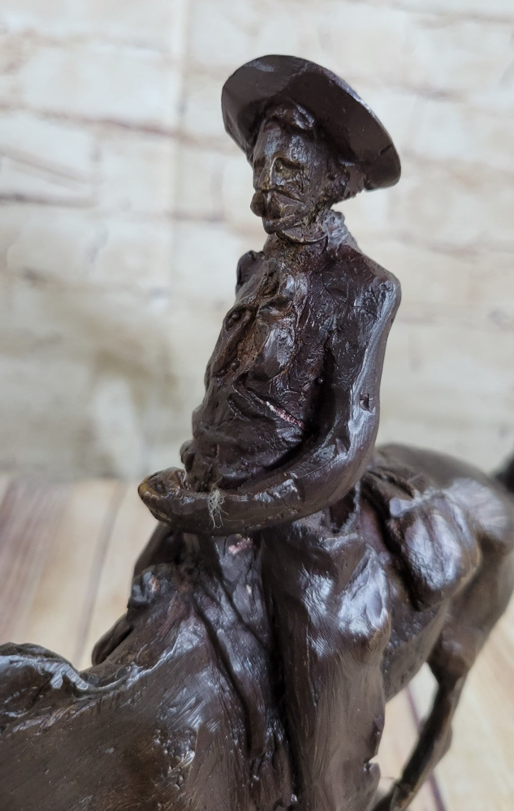 Handcrafted bronze sculpture SALE Signa Horse Cowboy Arizona Remington Frederick