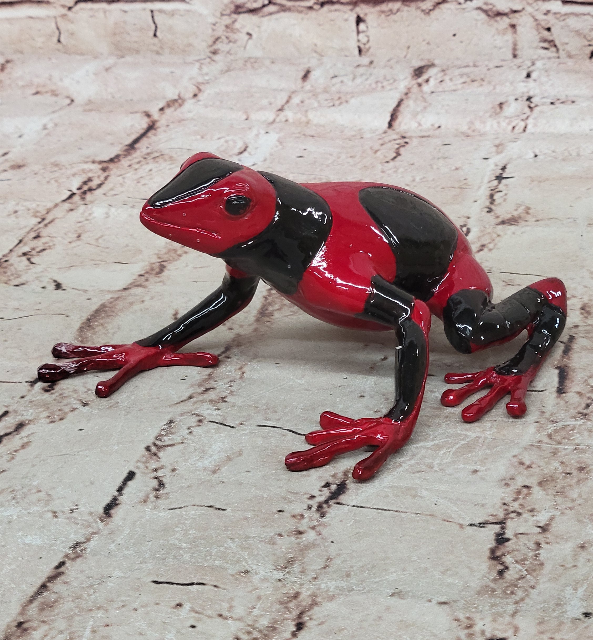 Hand Made Frogman Frog Bronze Statue: Classic Limited Edition Artwork