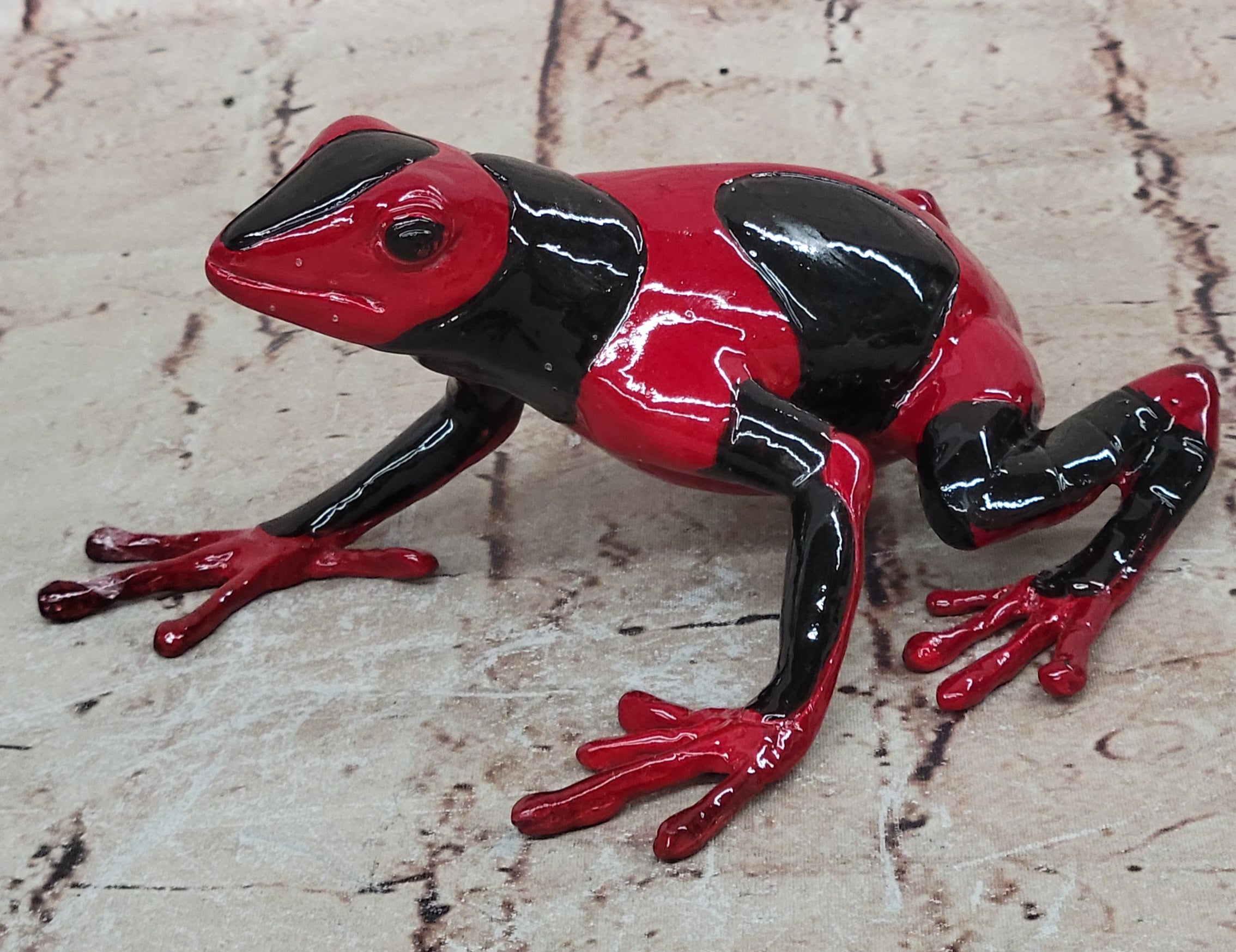 Hand Made Frogman Frog Bronze Statue: Classic Limited Edition Artwork
