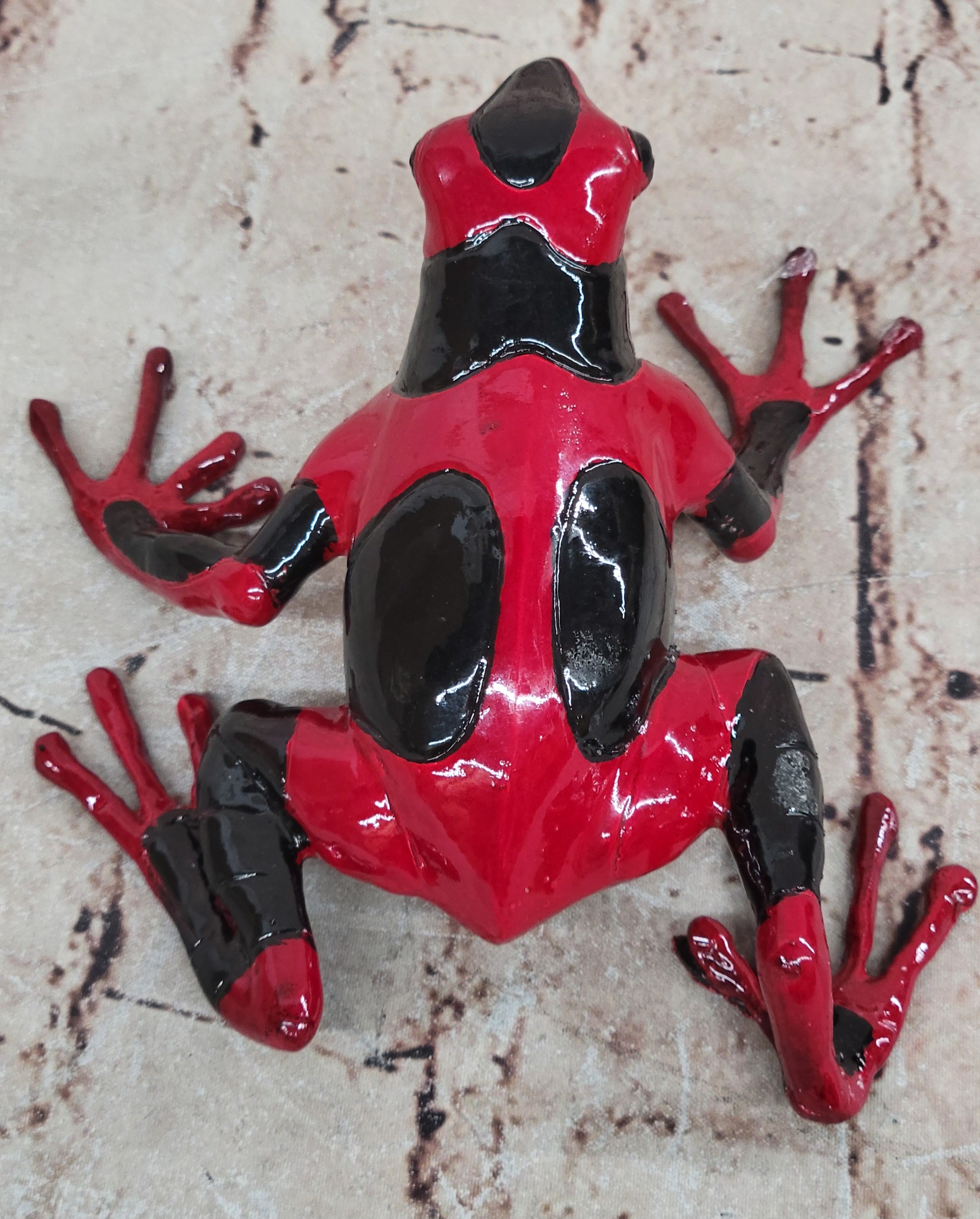 Hand Made Frogman Frog Bronze Statue: Classic Limited Edition Artwork