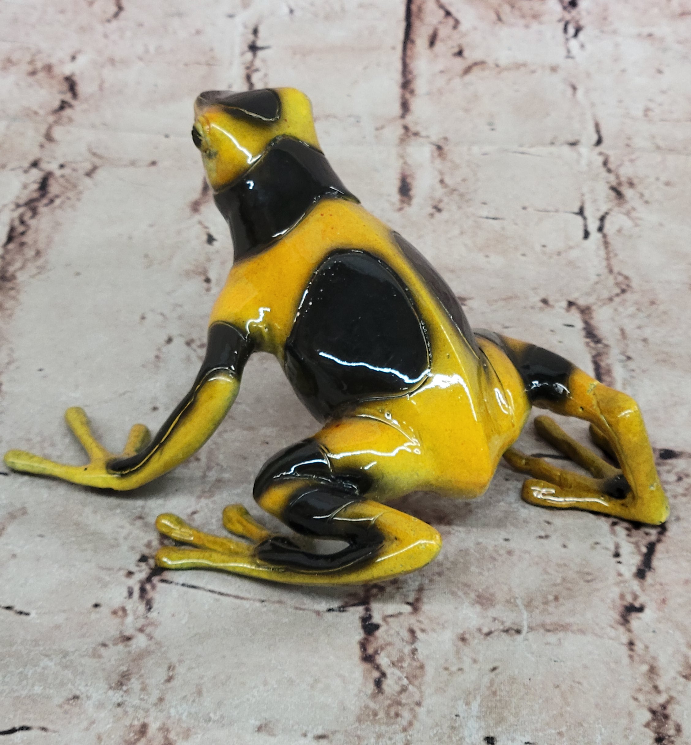 Genuine Bronze Frogman Sculpture: Handcrafted Artwork for Home Office