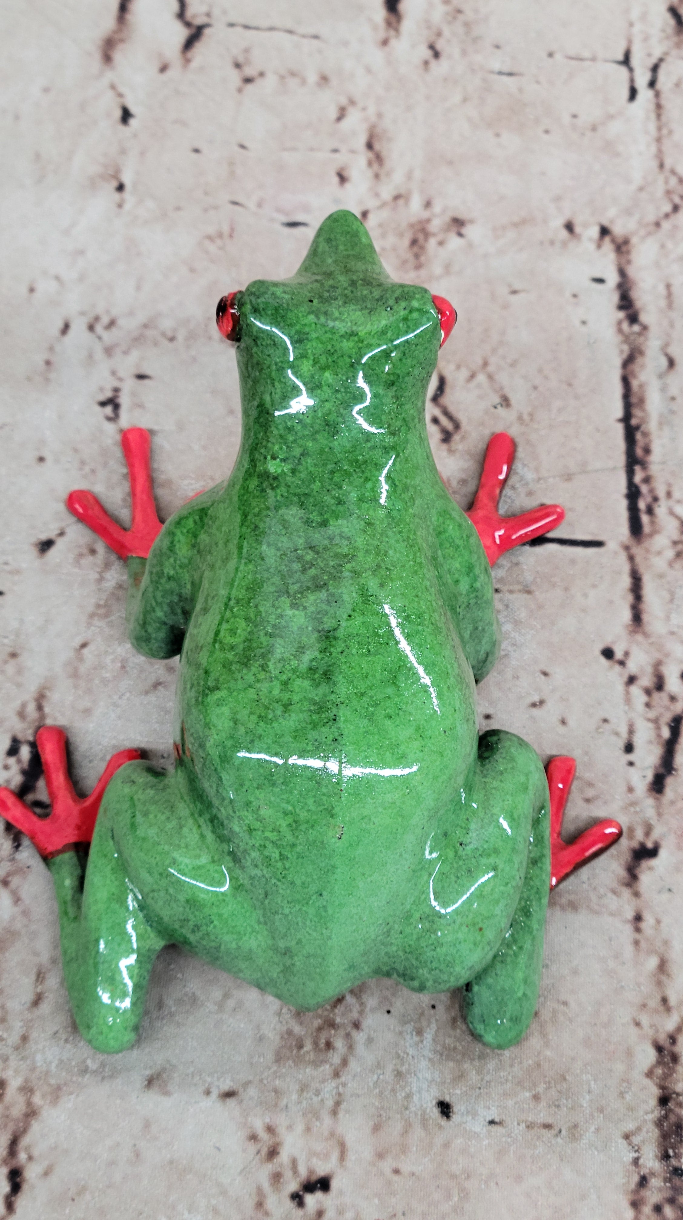 Collectible Bronze Frogman Sculpture Statue Numbered Forest Baby Toad Figure