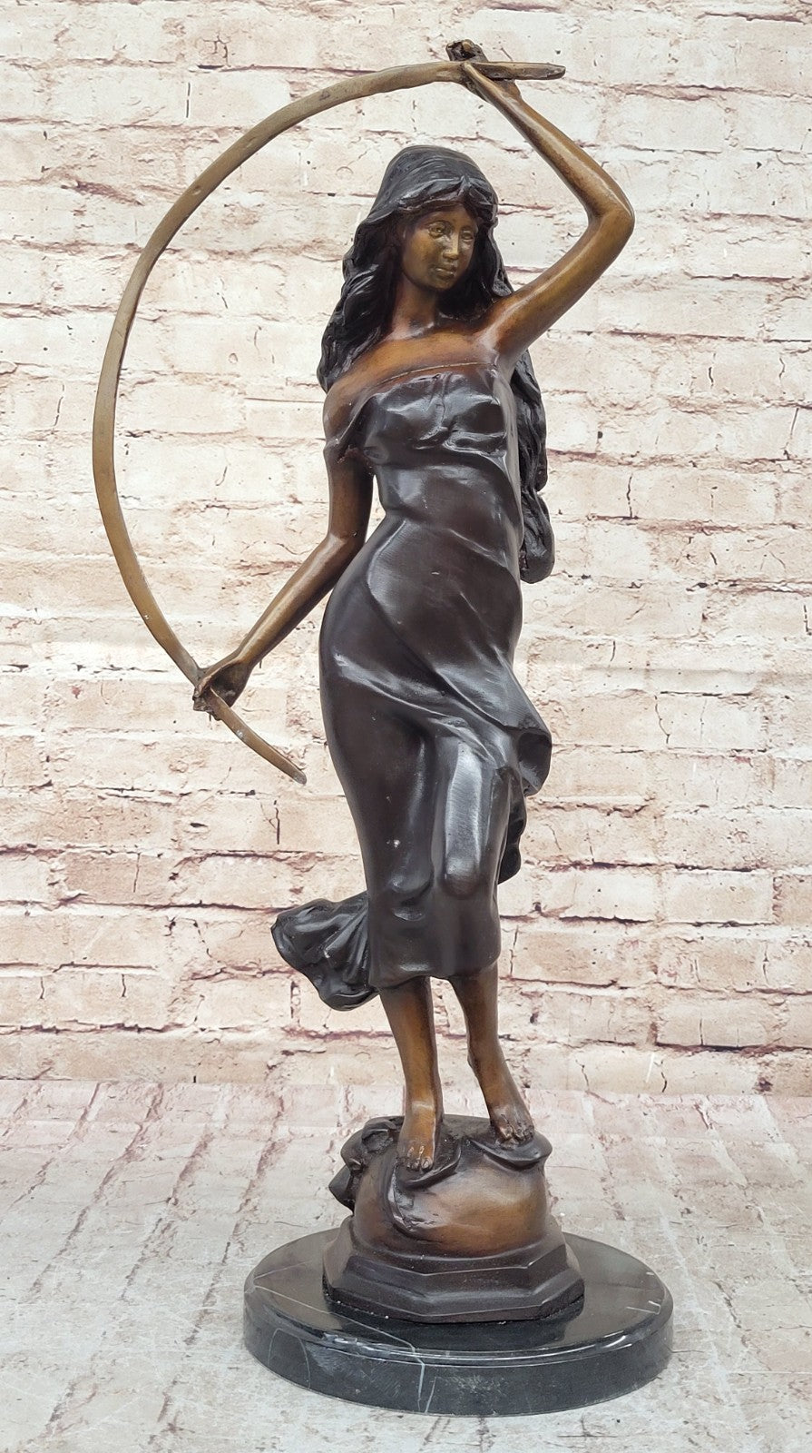 Handcrafted bronze sculpture SALE Marble Entertainer Arch Metal Juleus