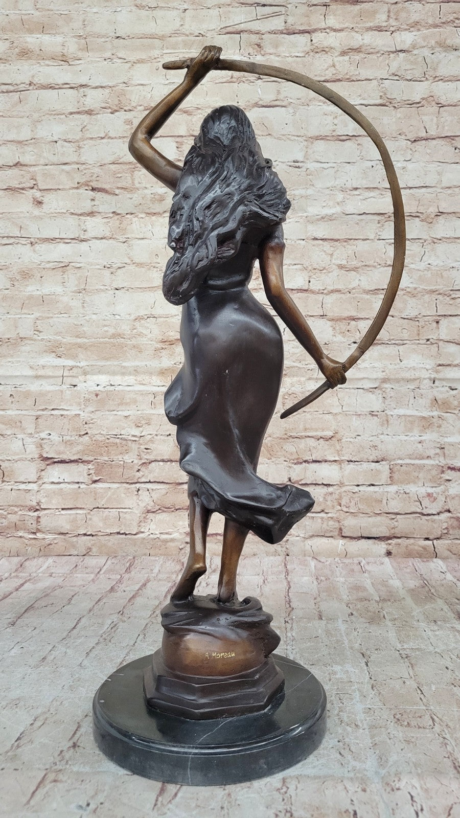 Handcrafted bronze sculpture SALE Marble Entertainer Arch Metal Juleus