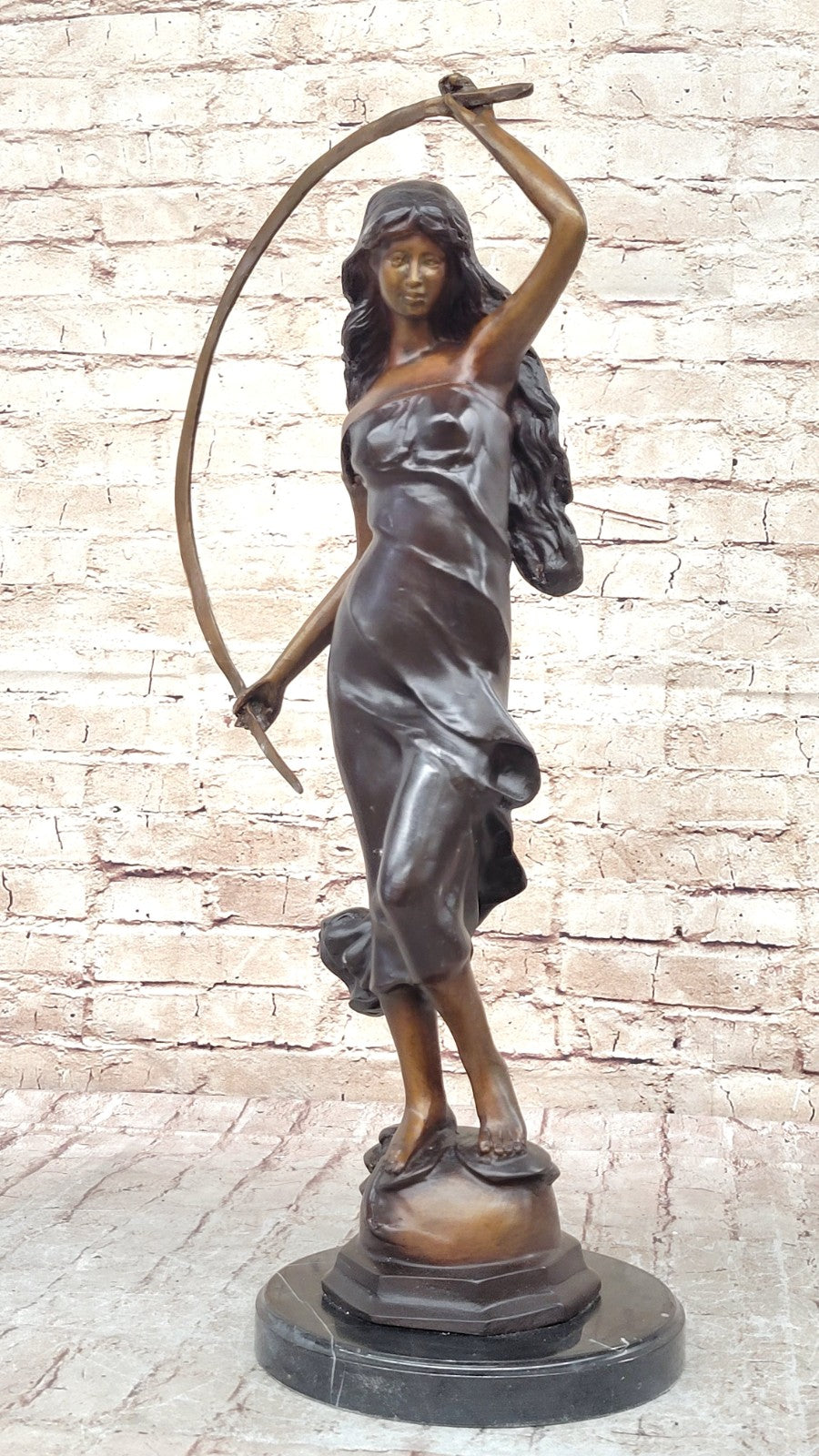 Handcrafted bronze sculpture SALE Marble Entertainer Arch Metal Juleus