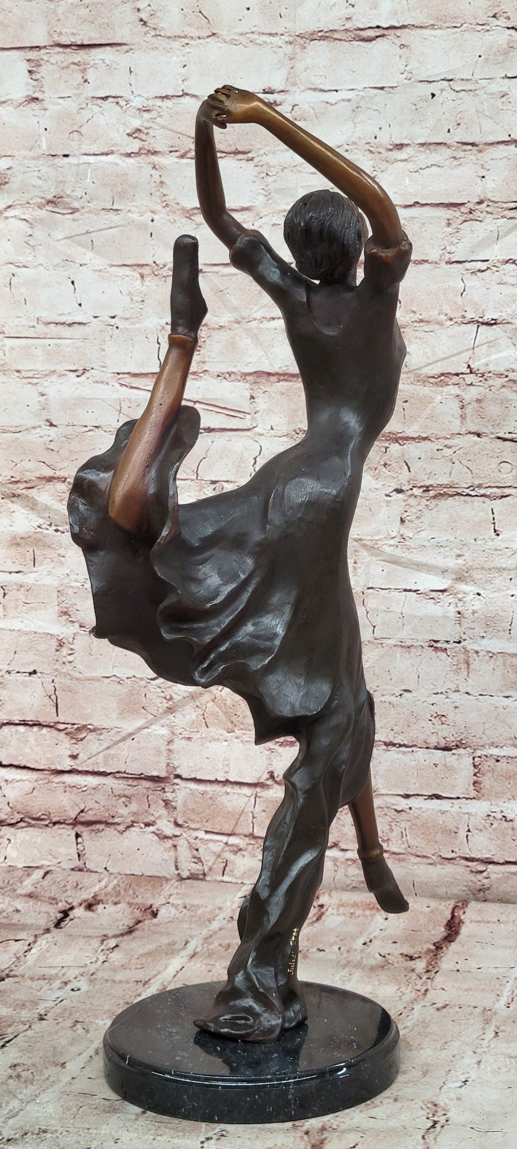 Bronze Wild Modern Contemporary Dance or Dancing sculpture by artist Collett