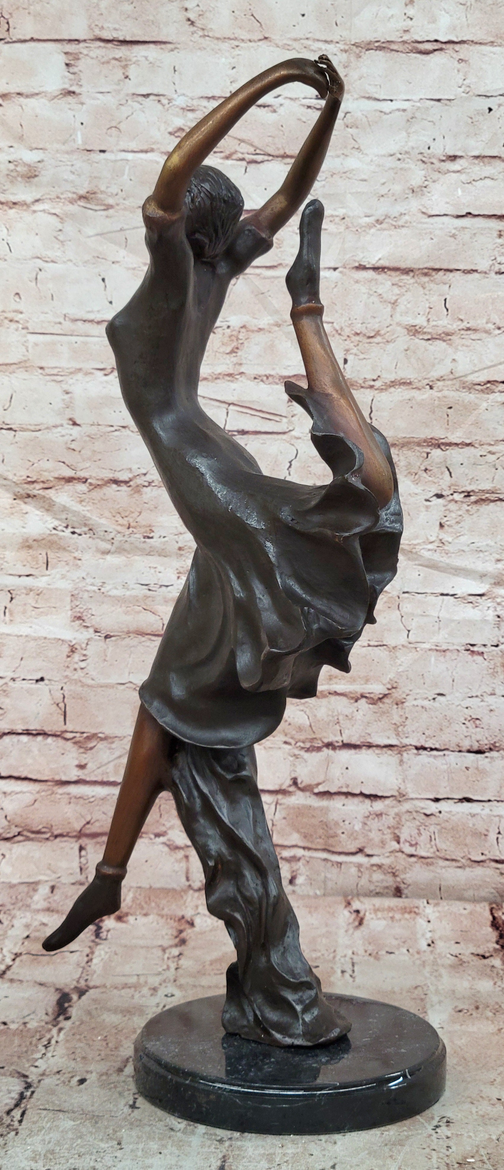 Bronze Wild Modern Contemporary Dance or Dancing sculpture by artist Collett