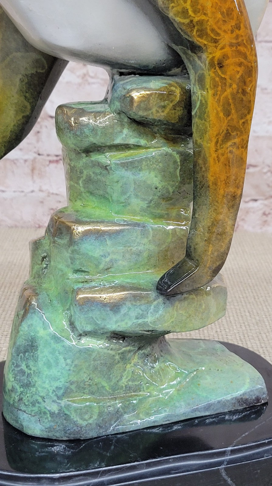 Hand Crafted Numbered LTD EDITION Cougar Mountain Lion Jaguar Bust Bronze Sculpt