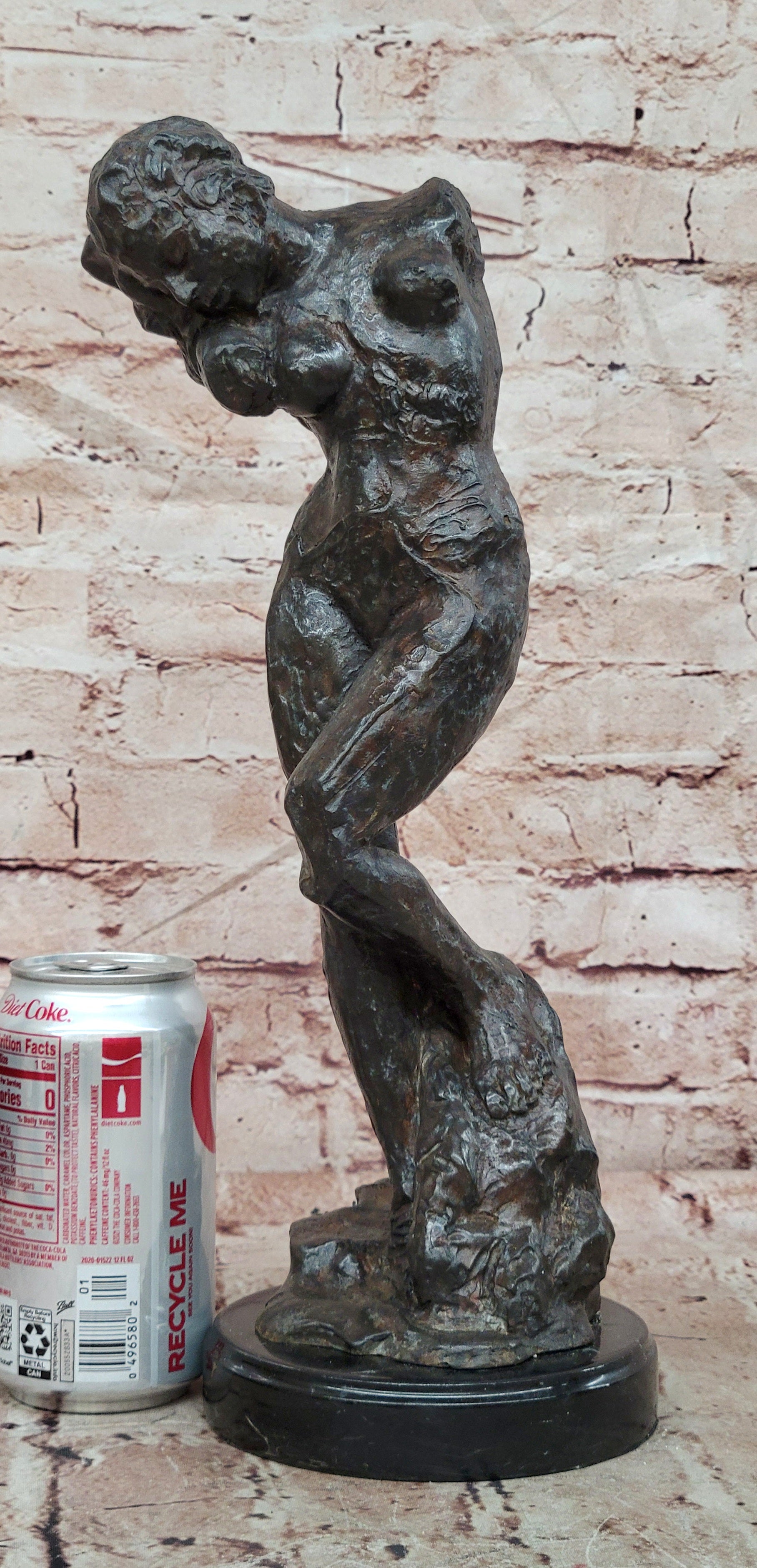 Rodin Hot Cast Woman Girl Torso Classic Bronze Sculpture Artwork Figurine Sale