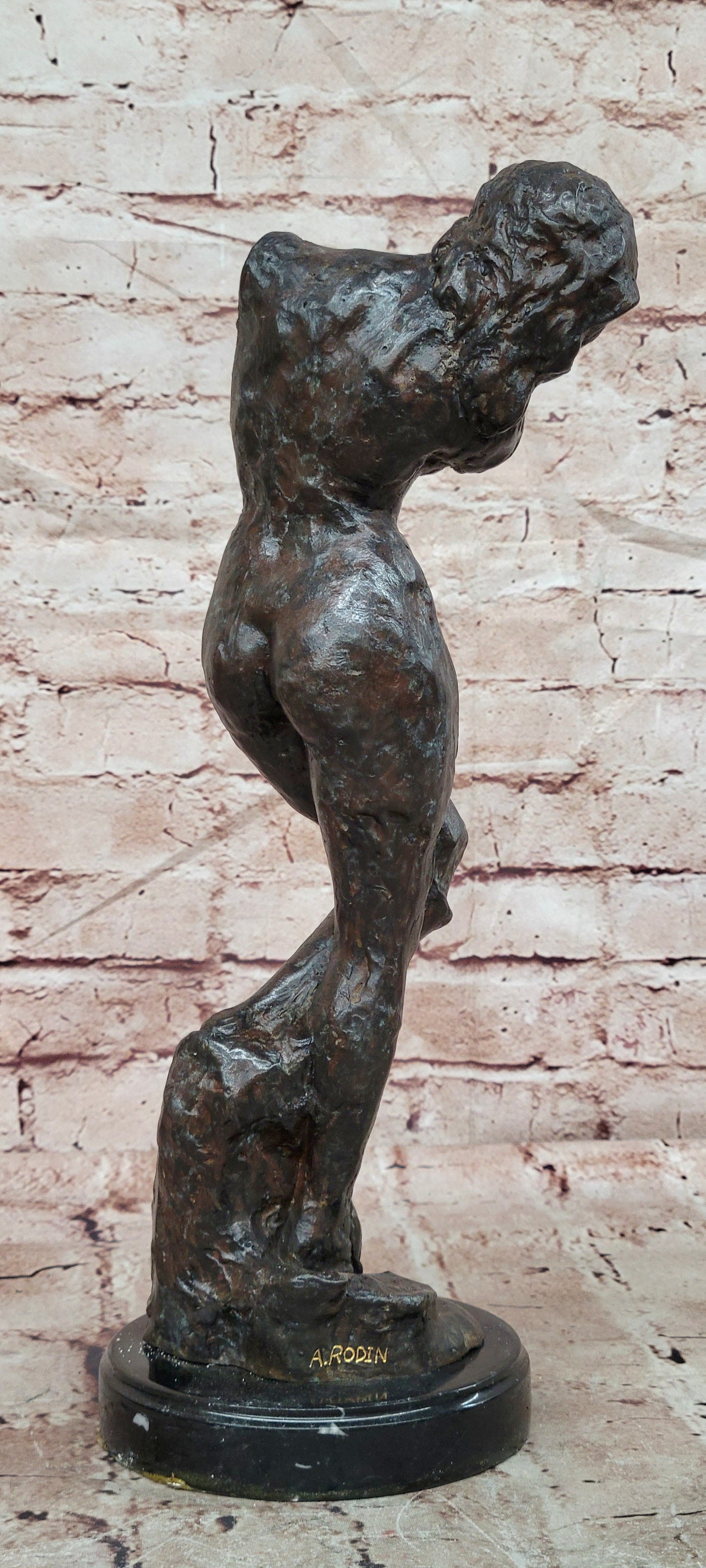 Rodin Hot Cast Woman Girl Torso Classic Bronze Sculpture Artwork Figurine Sale
