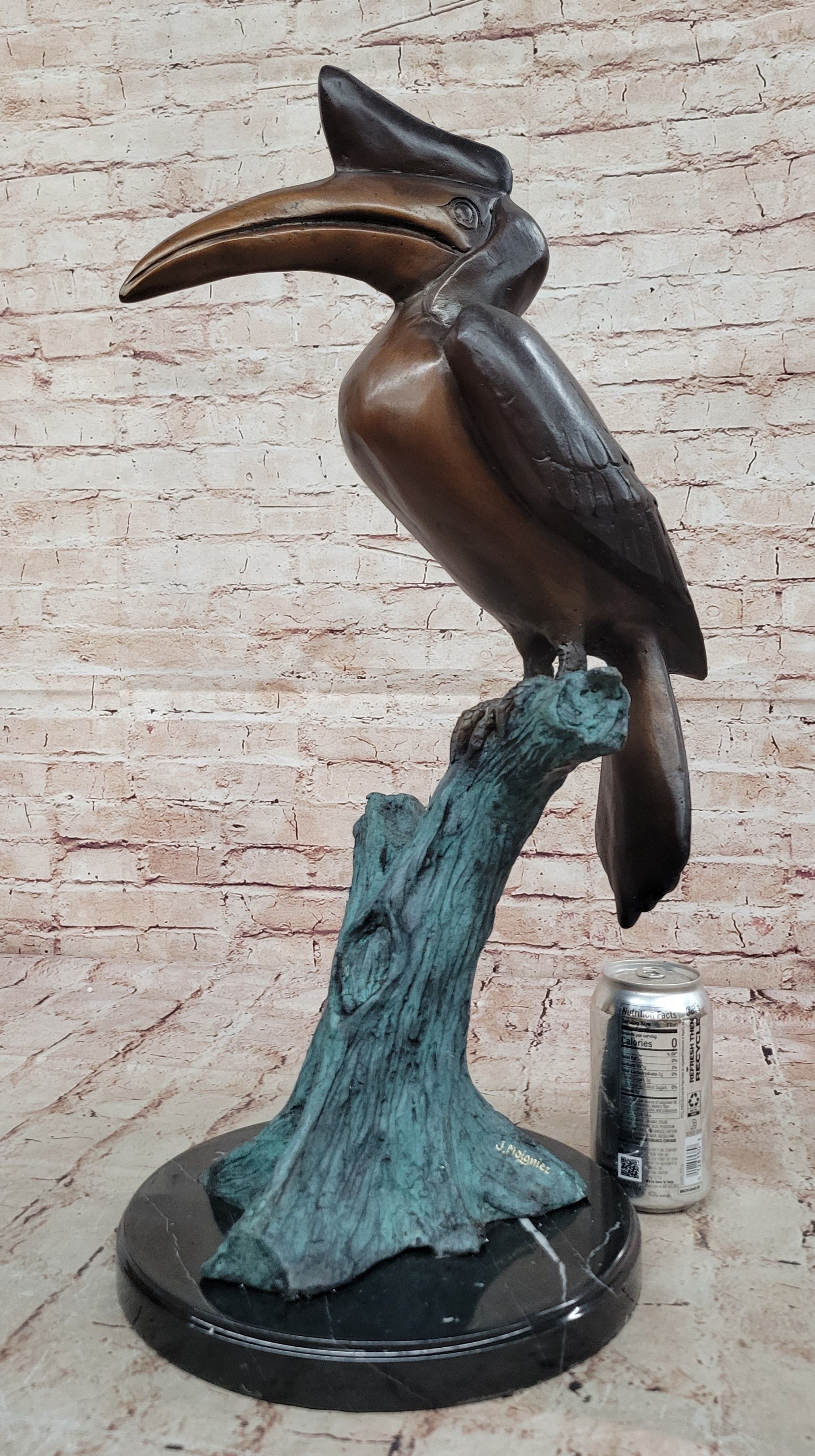 Handcrafted bronze sculpture SALE Shorebird Coastal Wetland Heron Crane Egret