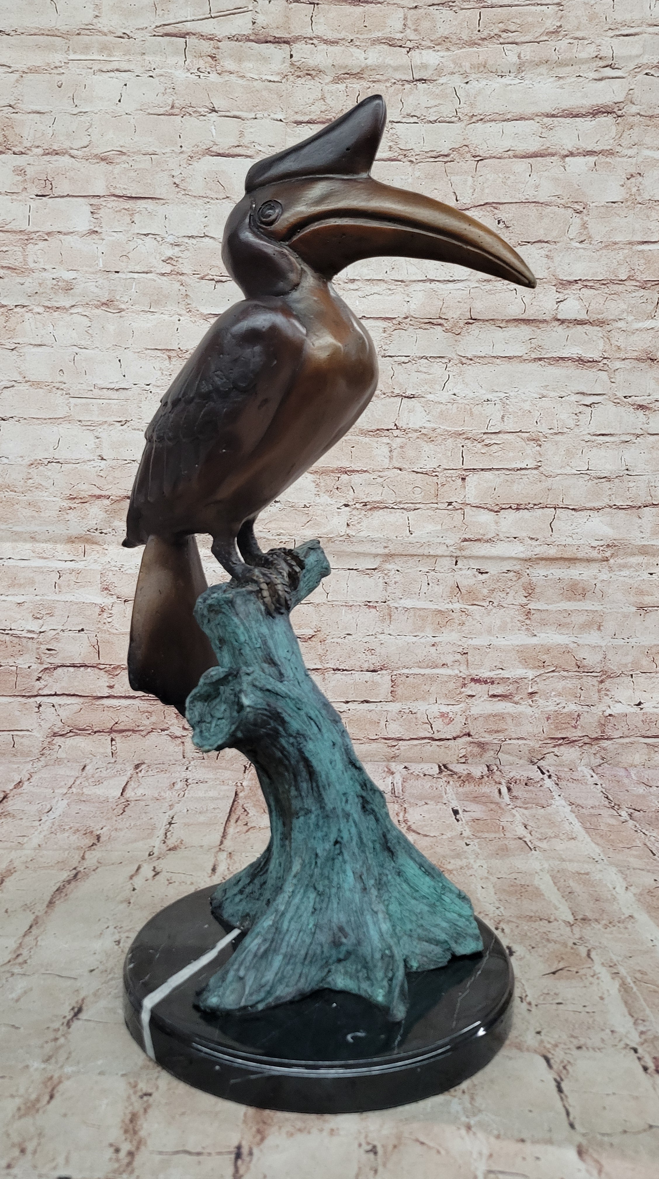 Handcrafted bronze sculpture SALE Shorebird Coastal Wetland Heron Crane Egret