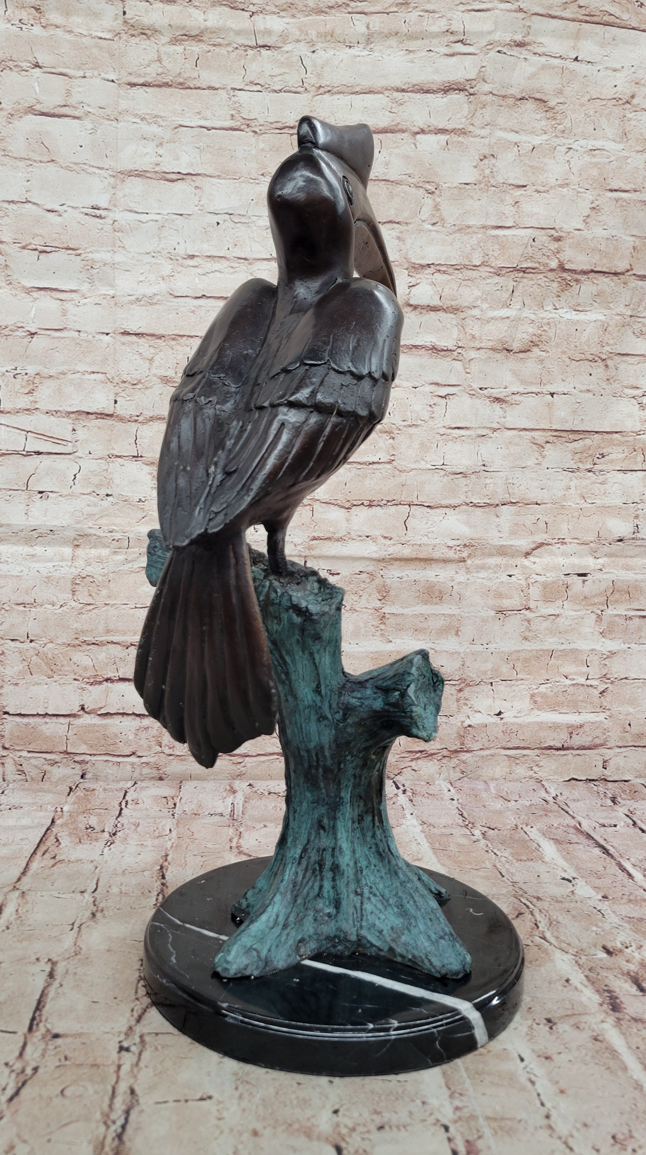 Handcrafted bronze sculpture SALE Shorebird Coastal Wetland Heron Crane Egret