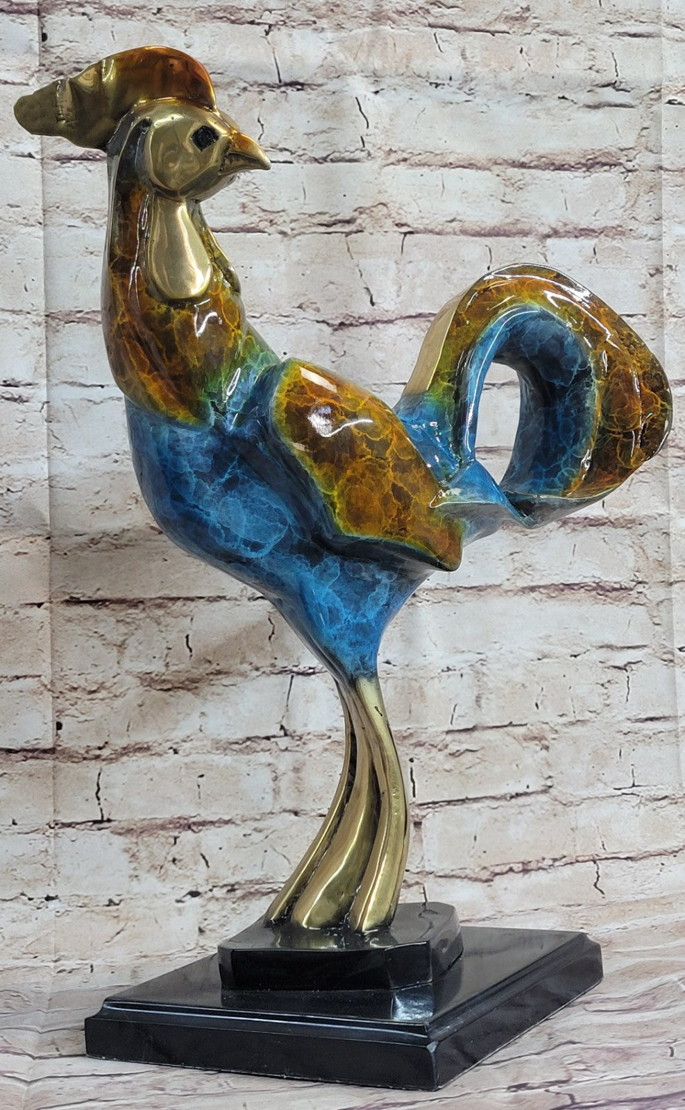 Lost Wax Method Art Of Picasso 1932 Rooster Cock Bronze Sculpture Sale
