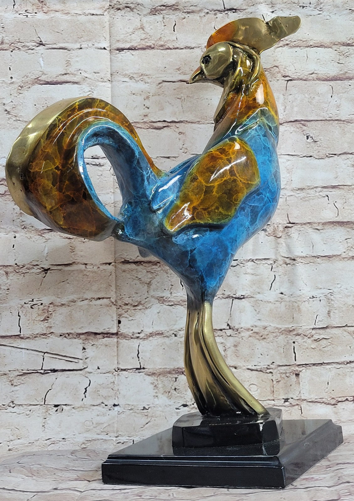 Lost Wax Method Art Of Picasso 1932 Rooster Cock Bronze Sculpture Sale