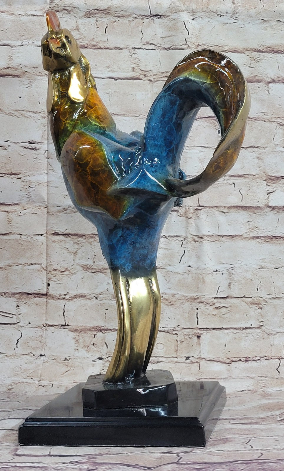 Lost Wax Method Art Of Picasso 1932 Rooster Cock Bronze Sculpture Sale
