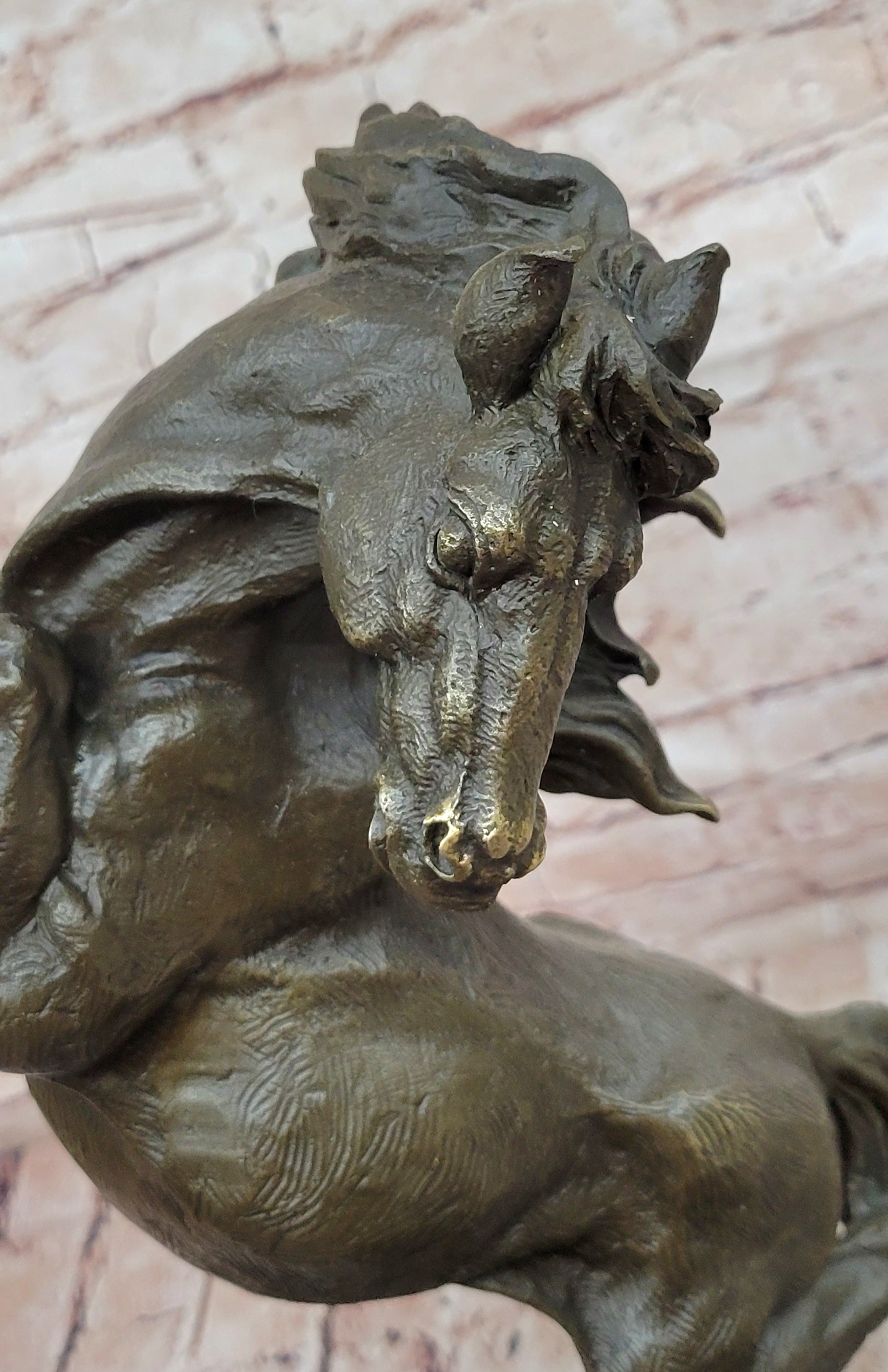 Bronze Dancing Horses Statue by Milo Detailed Animal Artwork Figurine
