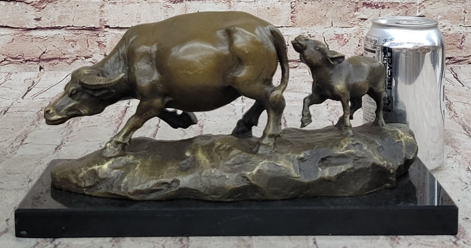 Handcrafted Vienna Bronze Bull Sculpture Abstract Modern Classic Artwork