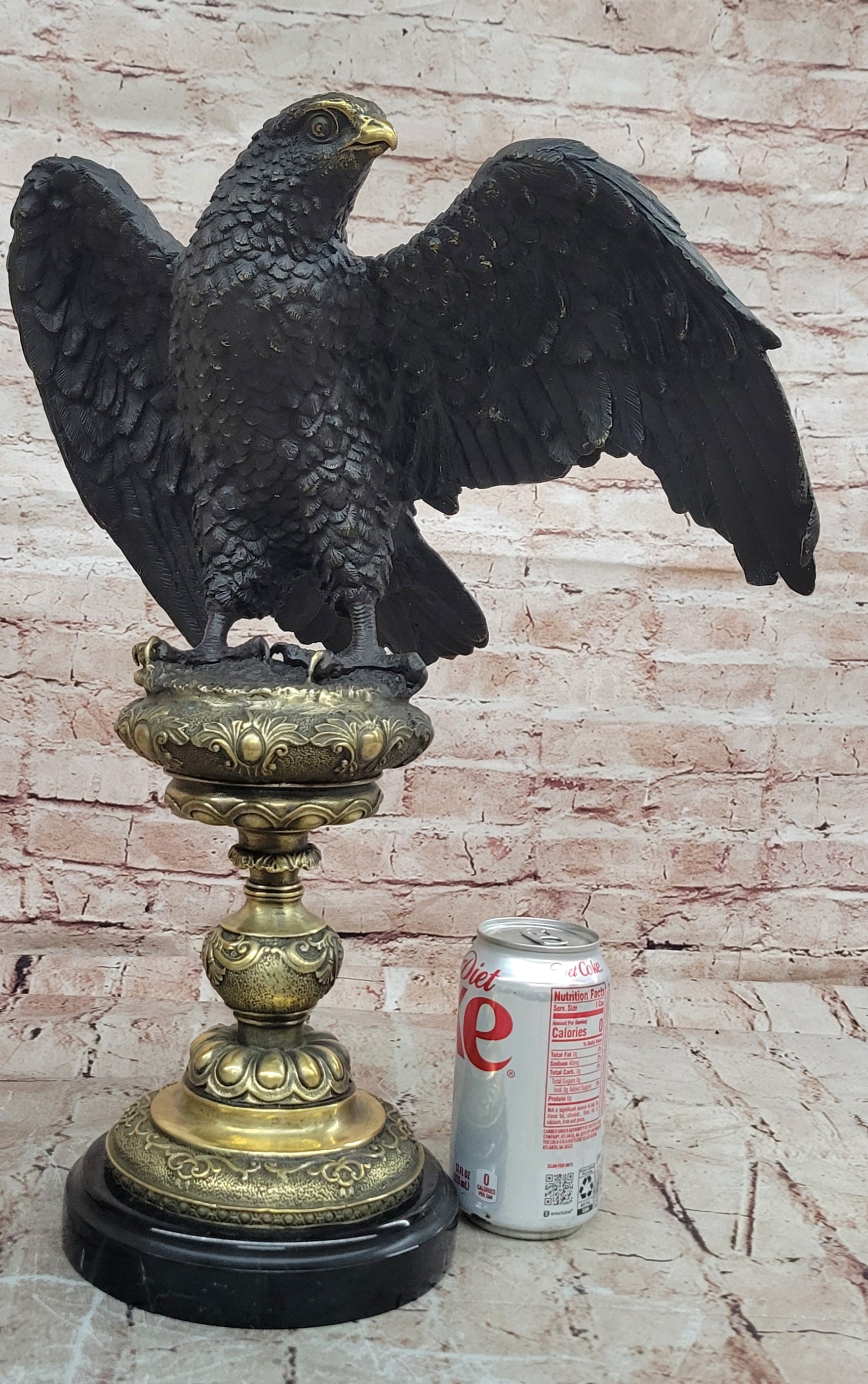 Patriotic Bald Eagle Bronze Sculpture Milo Hot Cast Animal Statue Collectible