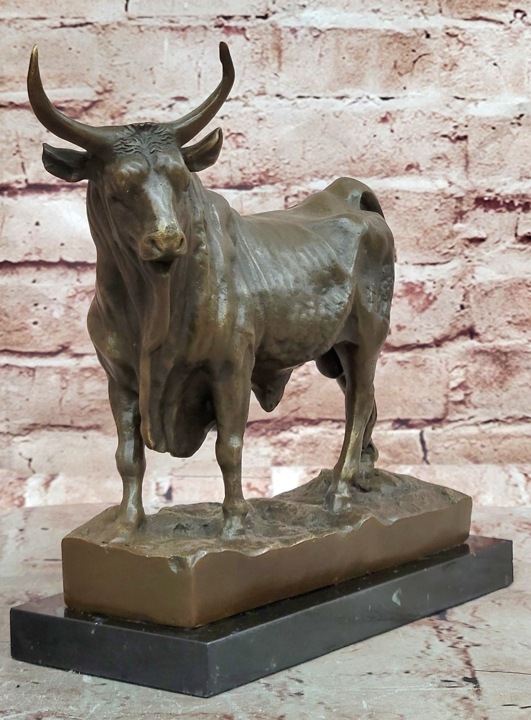 Premium William Standing Bull Bronze Picasso Tribute Fine Art Statue