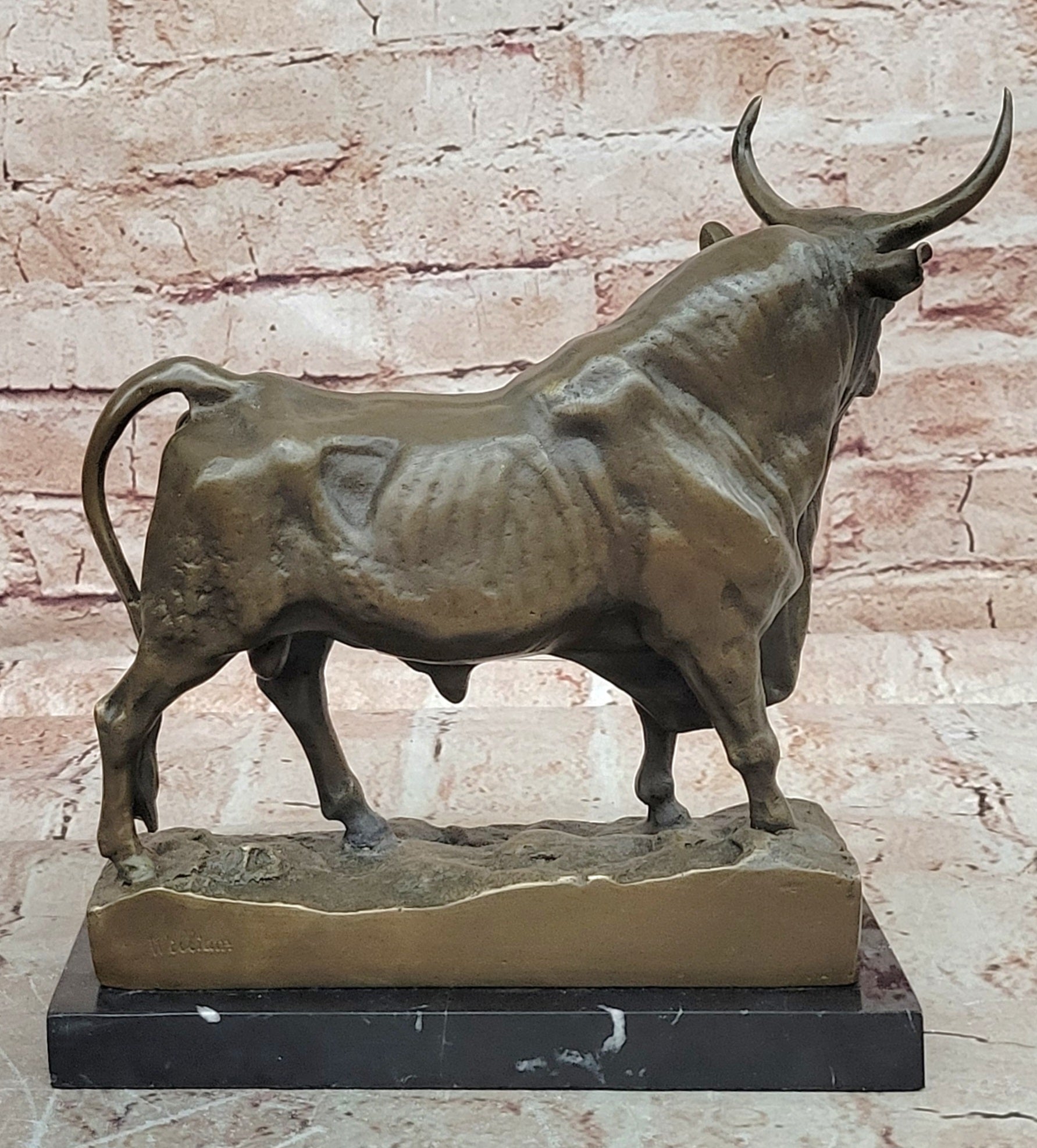 Premium William Standing Bull Bronze Picasso Tribute Fine Art Statue