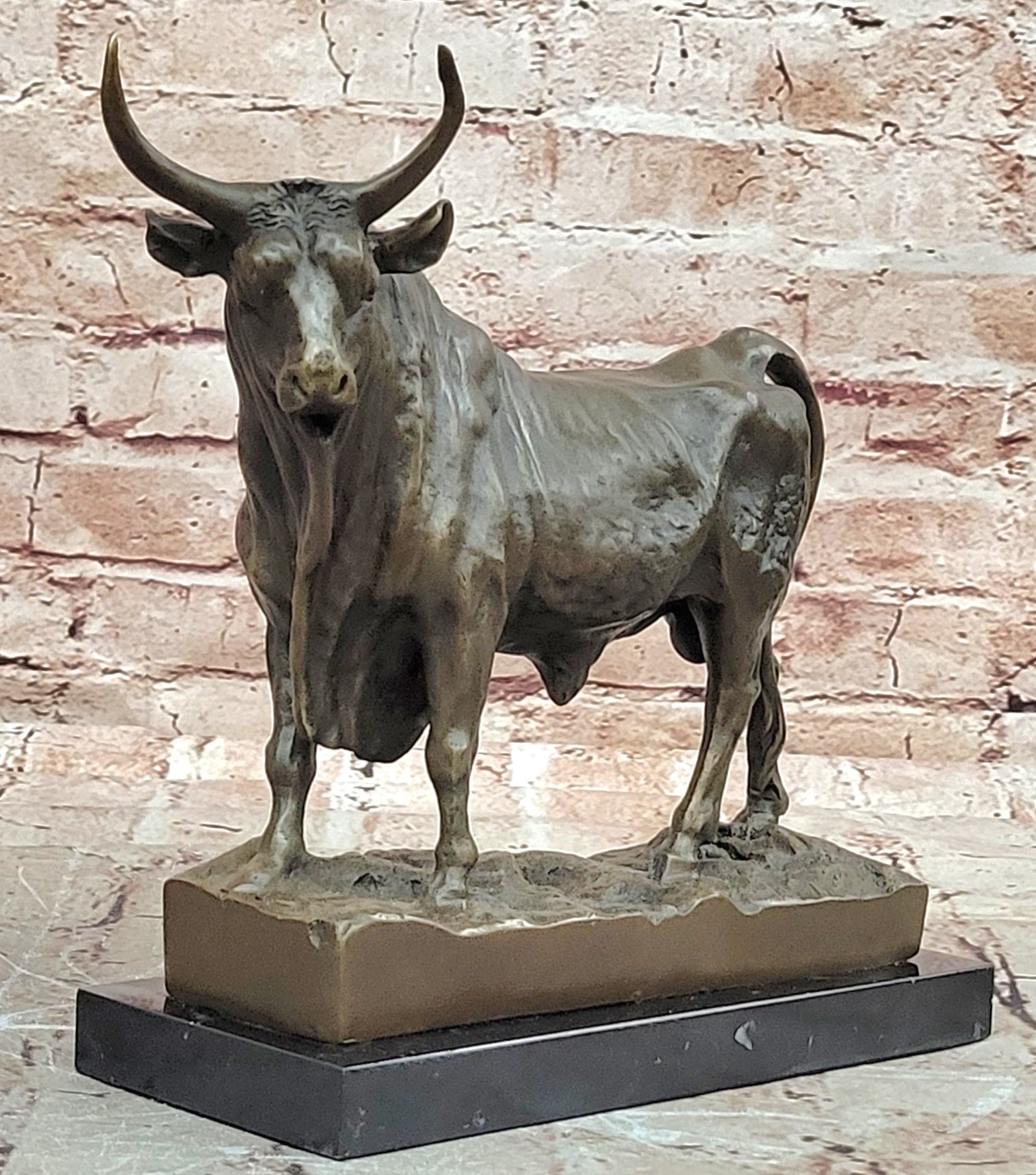 Premium William Standing Bull Bronze Picasso Tribute Fine Art Statue